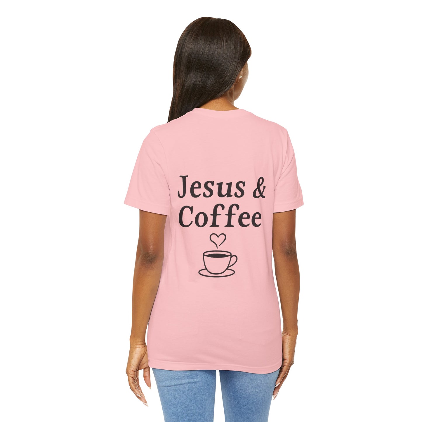 Jesus & Coffee Unisex T-Shirt | Short Sleeve Jersey Tee | Faith