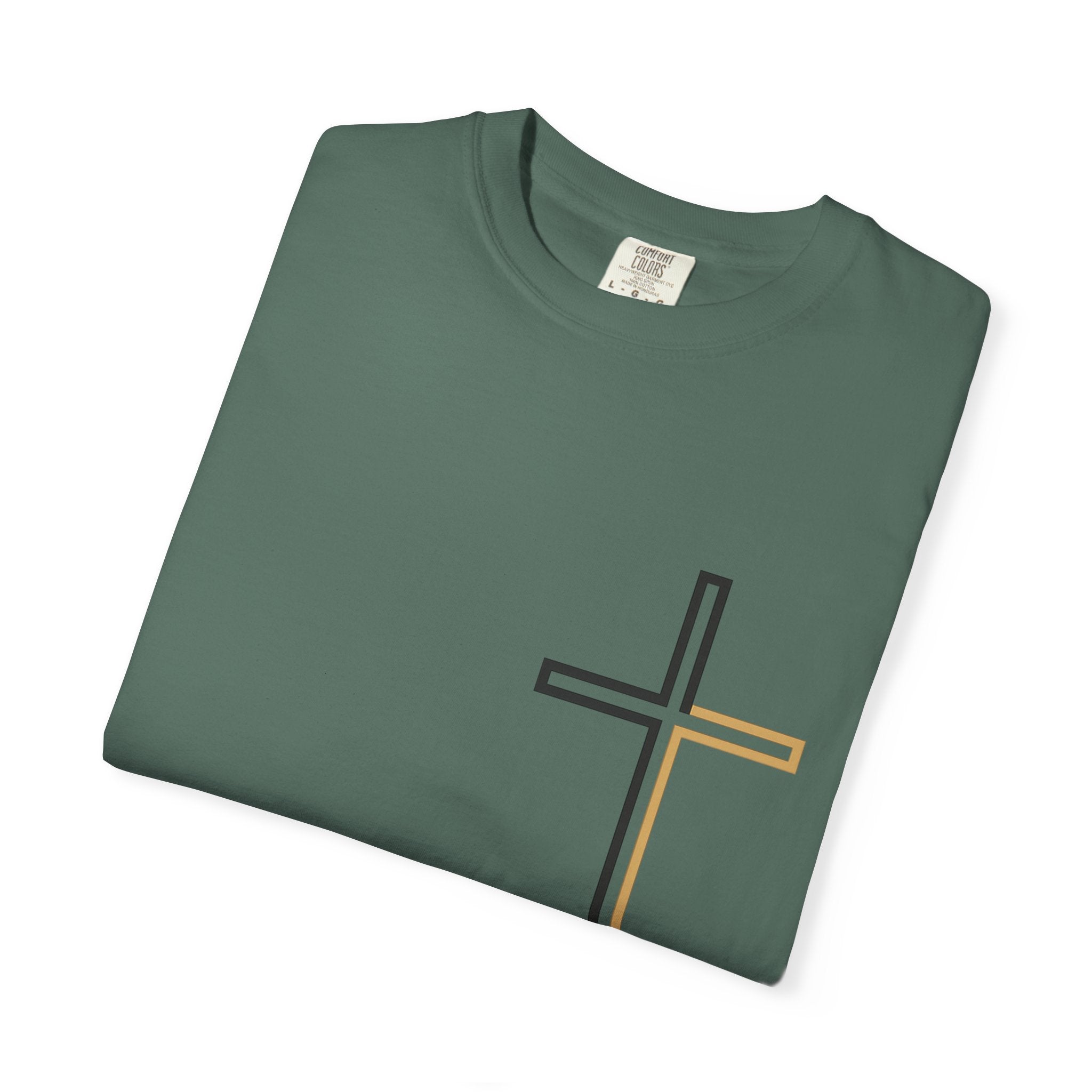 Christian Cross T-Shirt — “There Is Power in the Name of Jesus” Faith Tee | Premium Inspirational Shirt by Lexad Designs