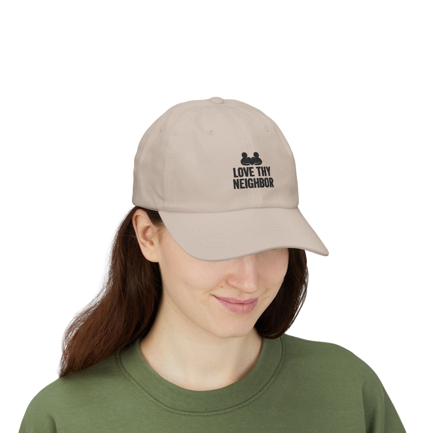 Love Thy Neighbor Dad Hat | Classic Adjustable Cap | Faith Apparel