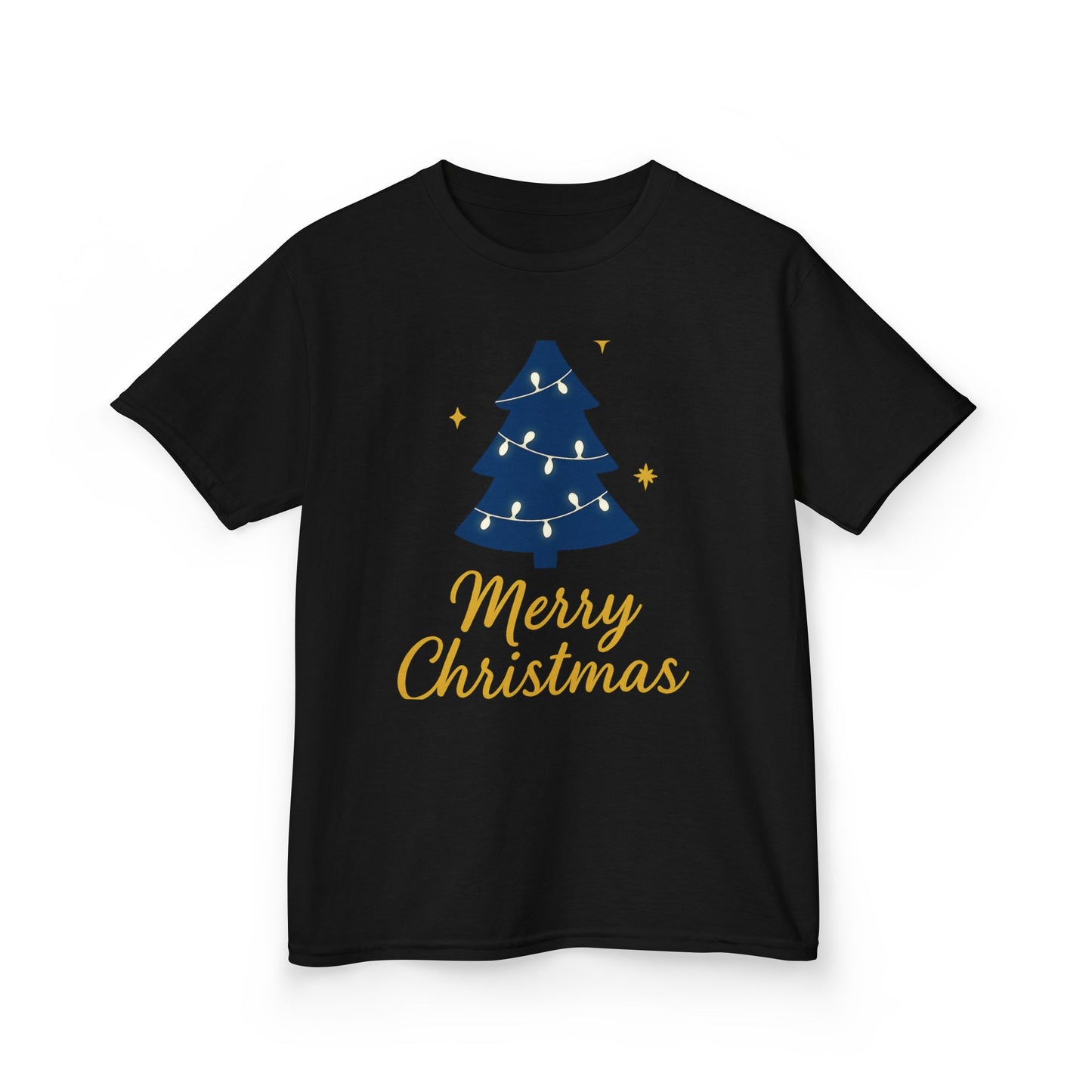 Merry Christmas Kids Heavy Cotton Tee – Christian Holiday Shirt for Children