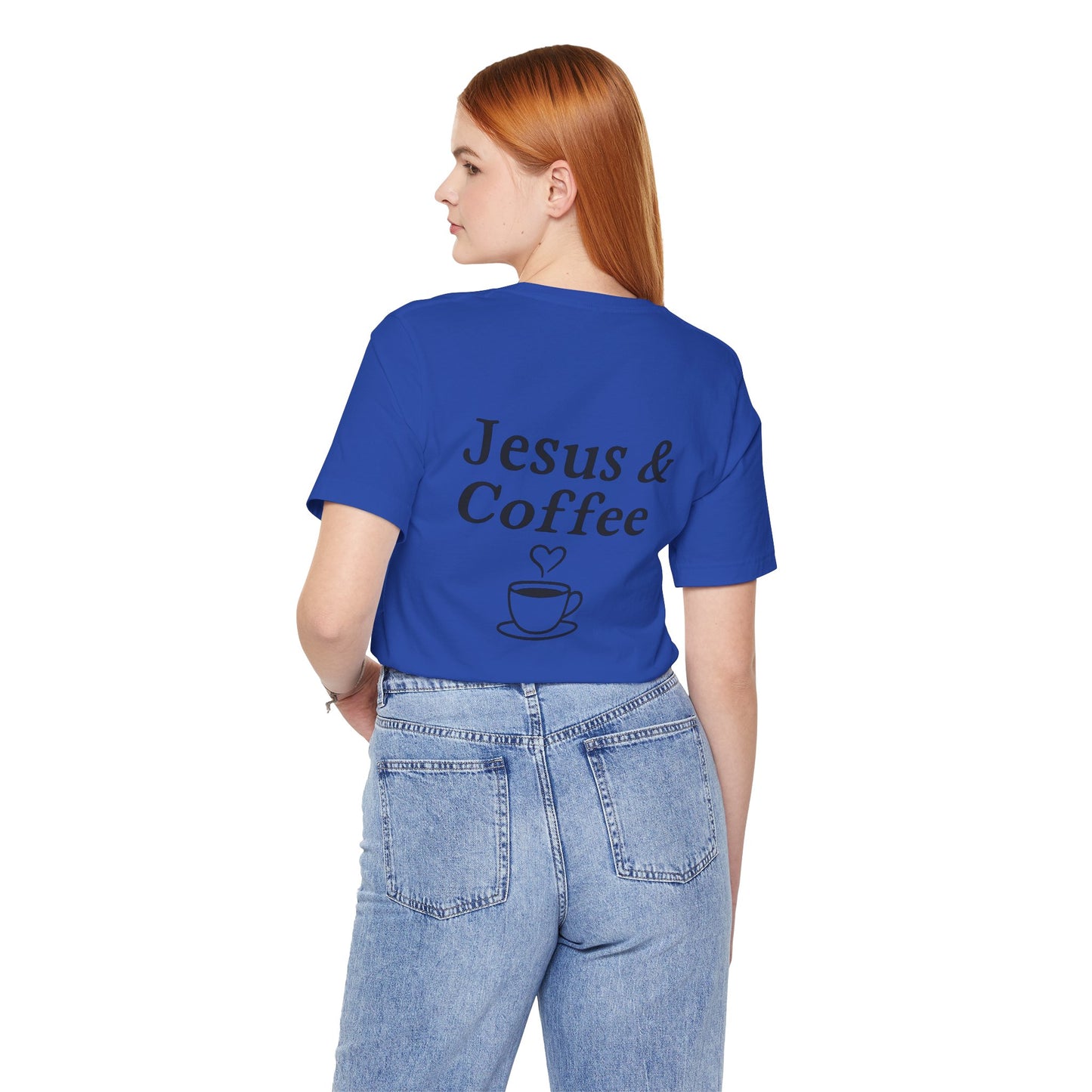 Jesus & Coffee Unisex T-Shirt | Short Sleeve Jersey Tee | Faith