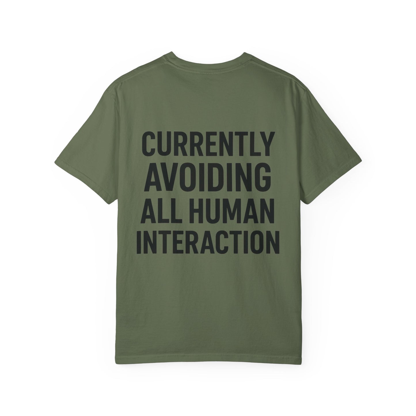Currently Avoiding All Human Interaction – Funny Minimalist Unisex T-Shirt