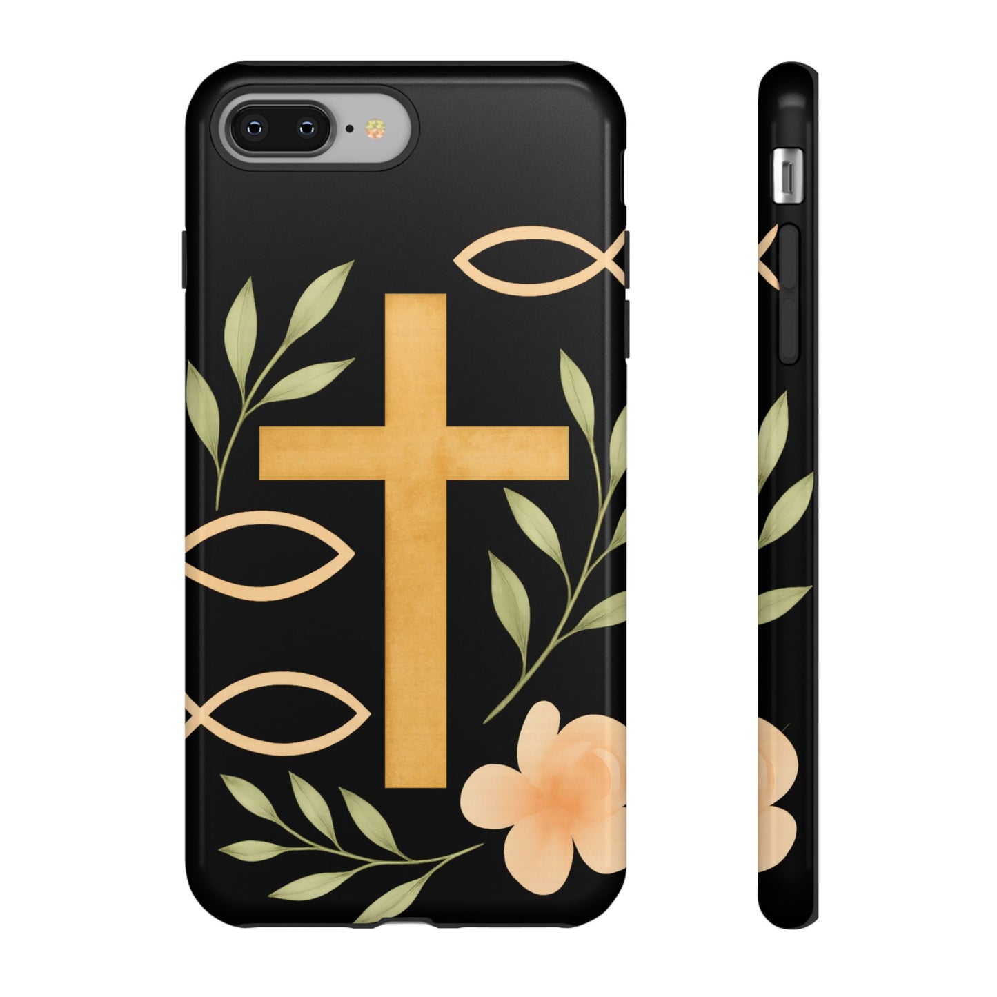 Christian Faith Phone Case with Floral Design