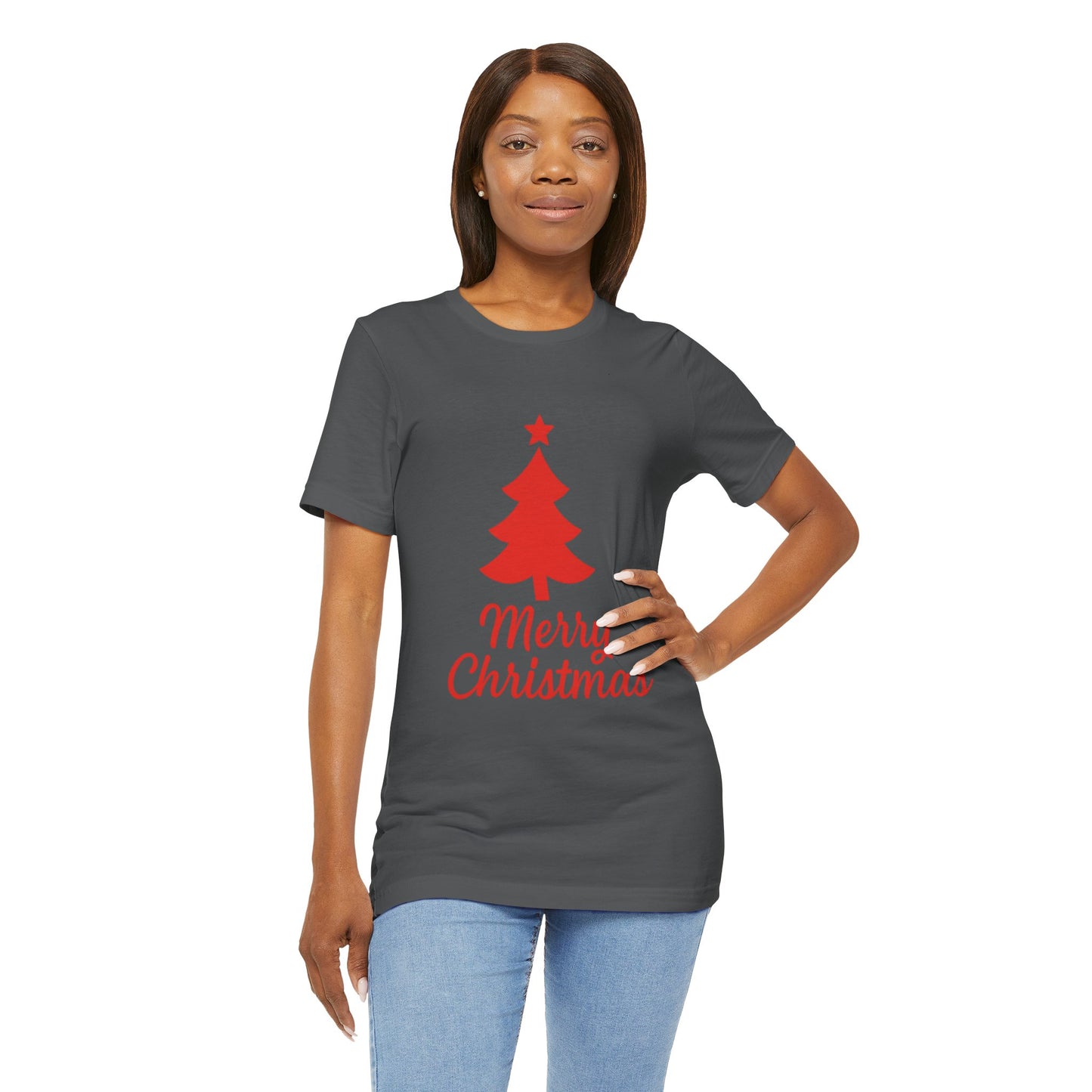 Merry Christmas Unisex Heavy Cotton Tee – Faith-Inspired Holiday Shirt