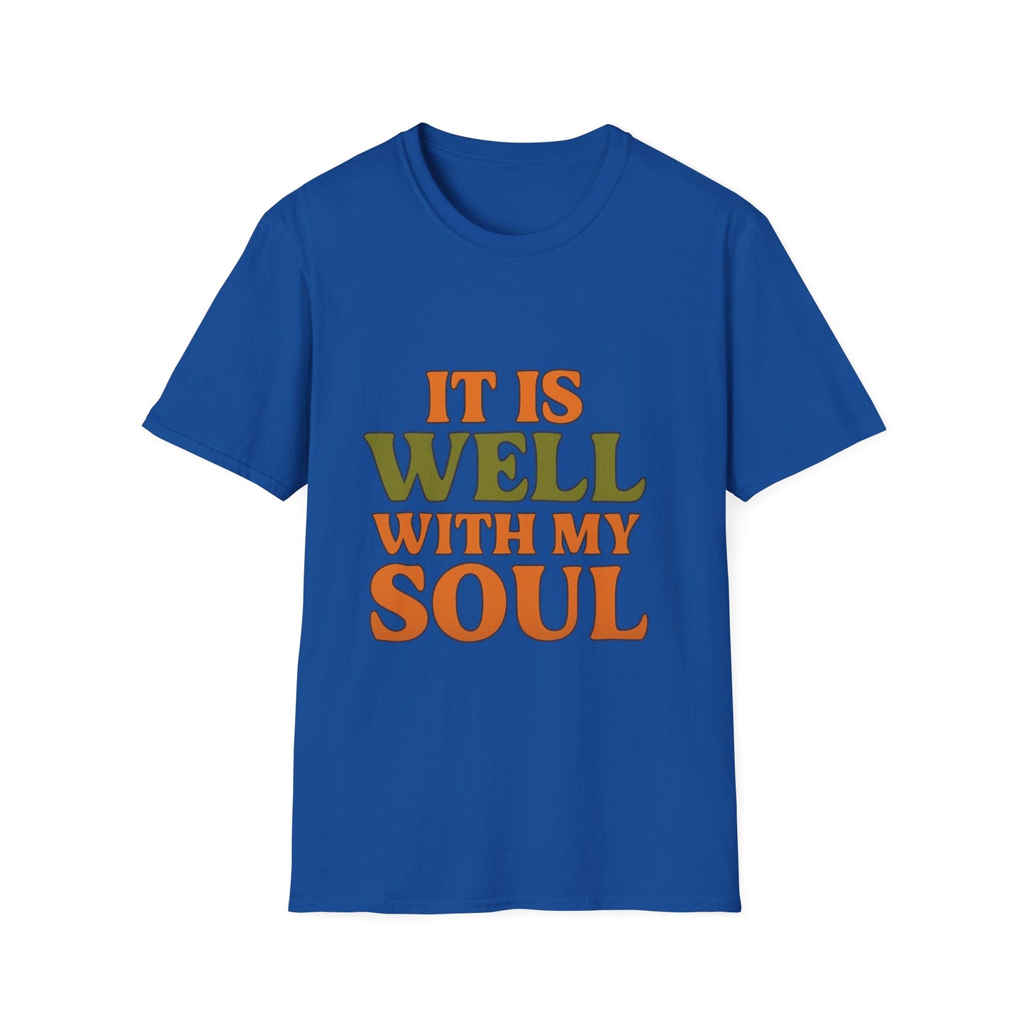 It Is Well With My Soul Christian T-Shirt – Softstyle Faith Tee for Women & Men.