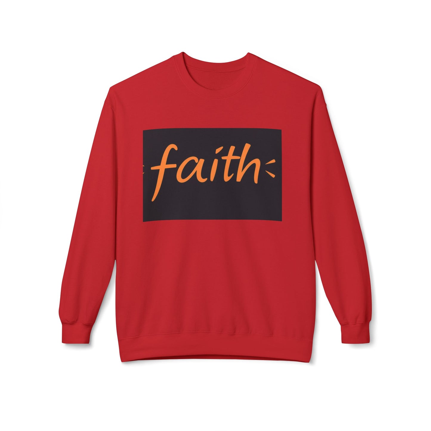 Faith Crewneck Sweatshirt, Cozy Unisex Fleece, Inspirational Gift, Everyday Comfort Wear, Fall Fashion, Spiritual Apparel