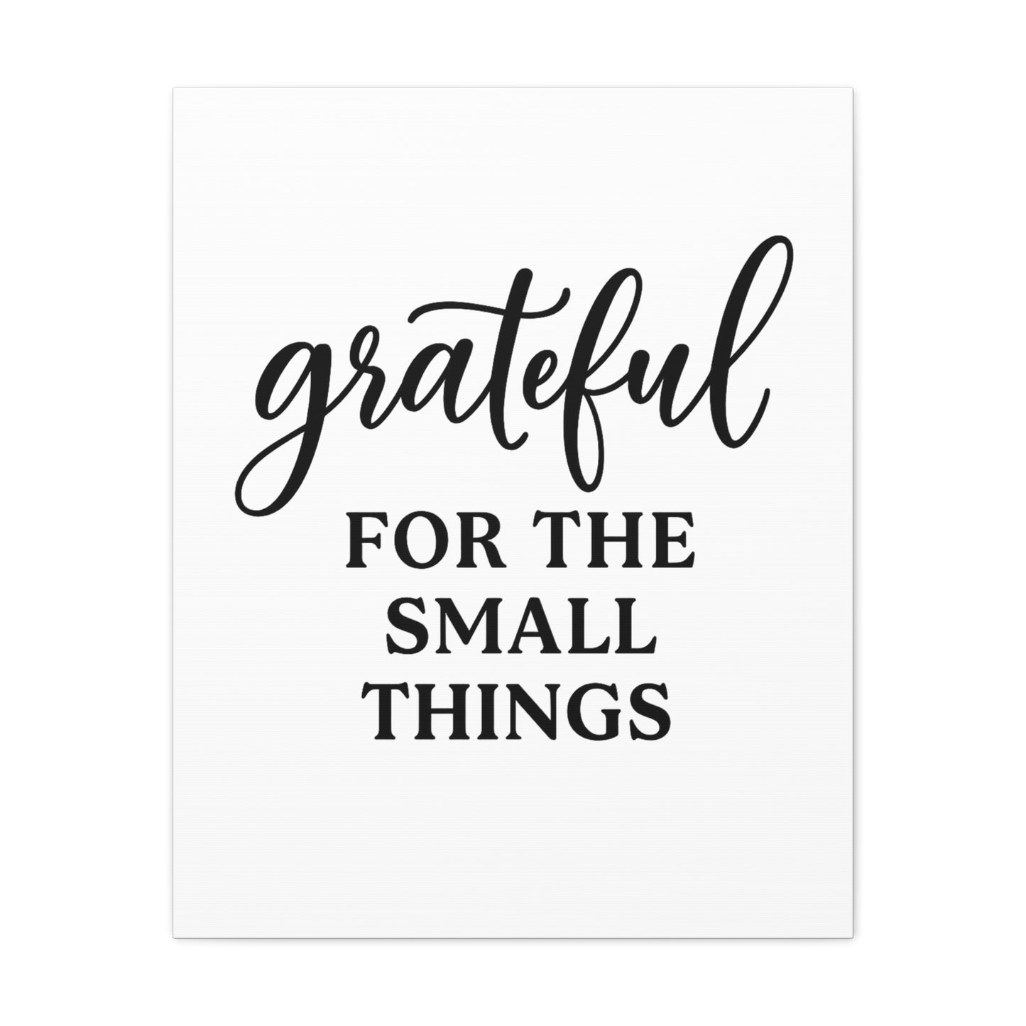 Grateful Wall Art | Inspirational Christian Home Decor-Matte Canvas, Stretched, 1.25"