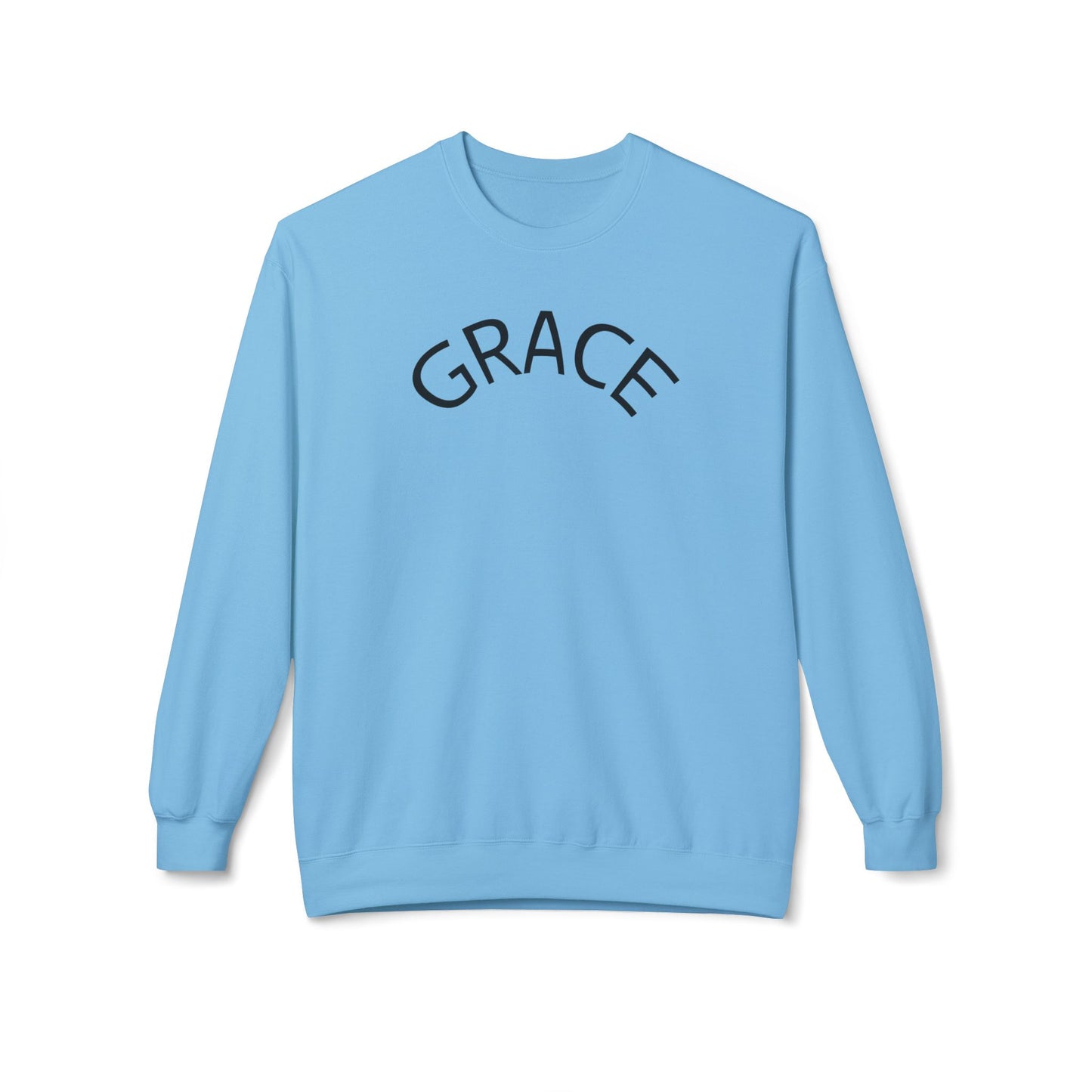 Grace Crewneck Sweatshirt, Unisex Fleece Sweater, Cozy Pullover, Inspirational Gift, Casual Style, Perfect for Every Occasion