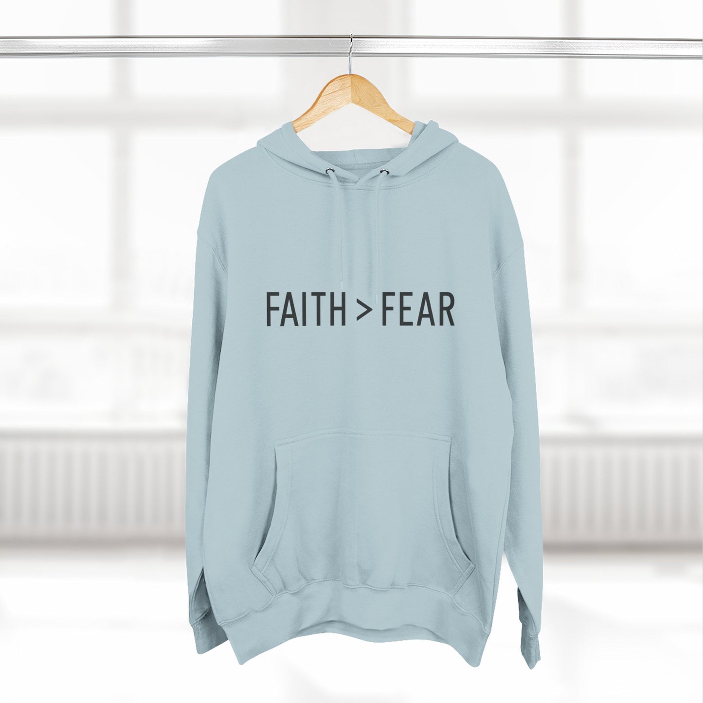 Faith Over Fear Unisex Hoodie – Christian Affirmation Apparel | Cozy & Bold Statement Piece