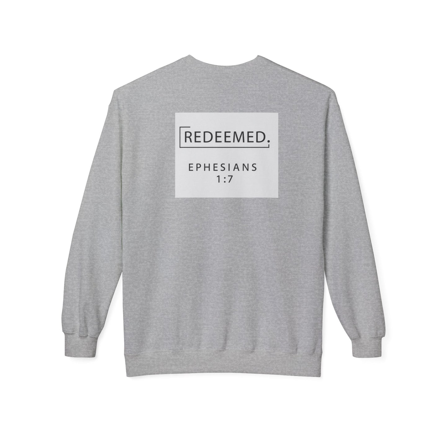 “Redemed” Crewneck Sweatshirt – Unisex Christian Apparel