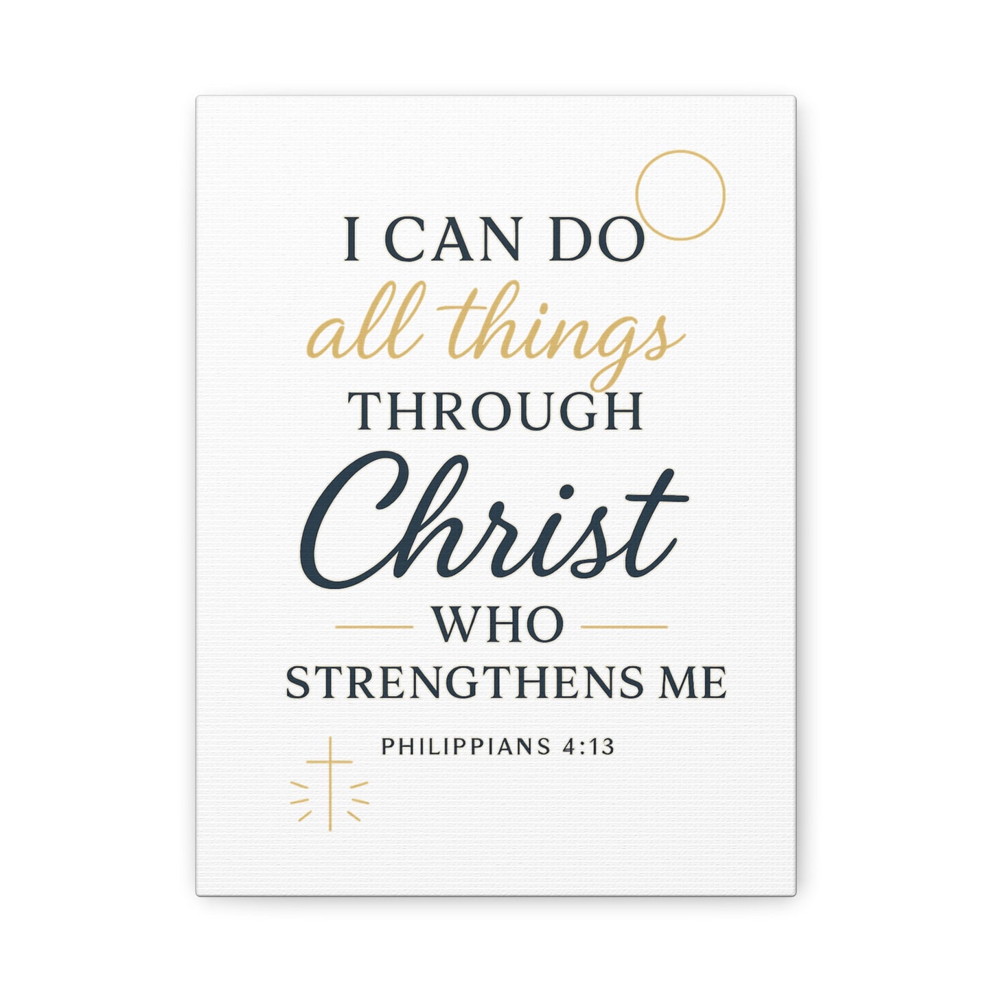 Philippians 4:13 Wall Art | Christian Scripture Home Decor