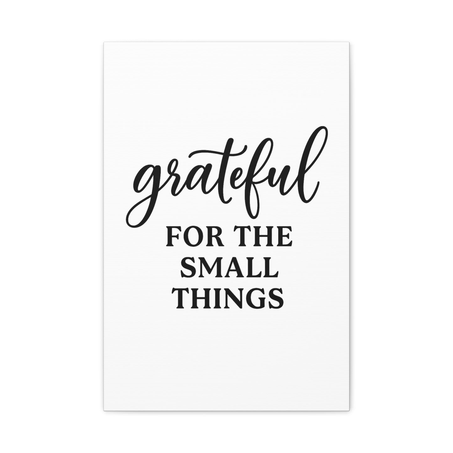Grateful Wall Art | Inspirational Christian Home Decor-Matte Canvas, Stretched, 1.25"