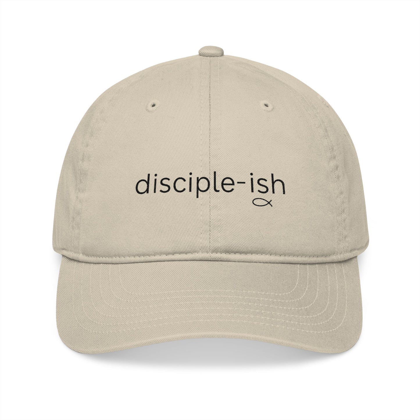 Disciple-ish Organic Hat – Funny Christian Cap for Imperfect Believers.
