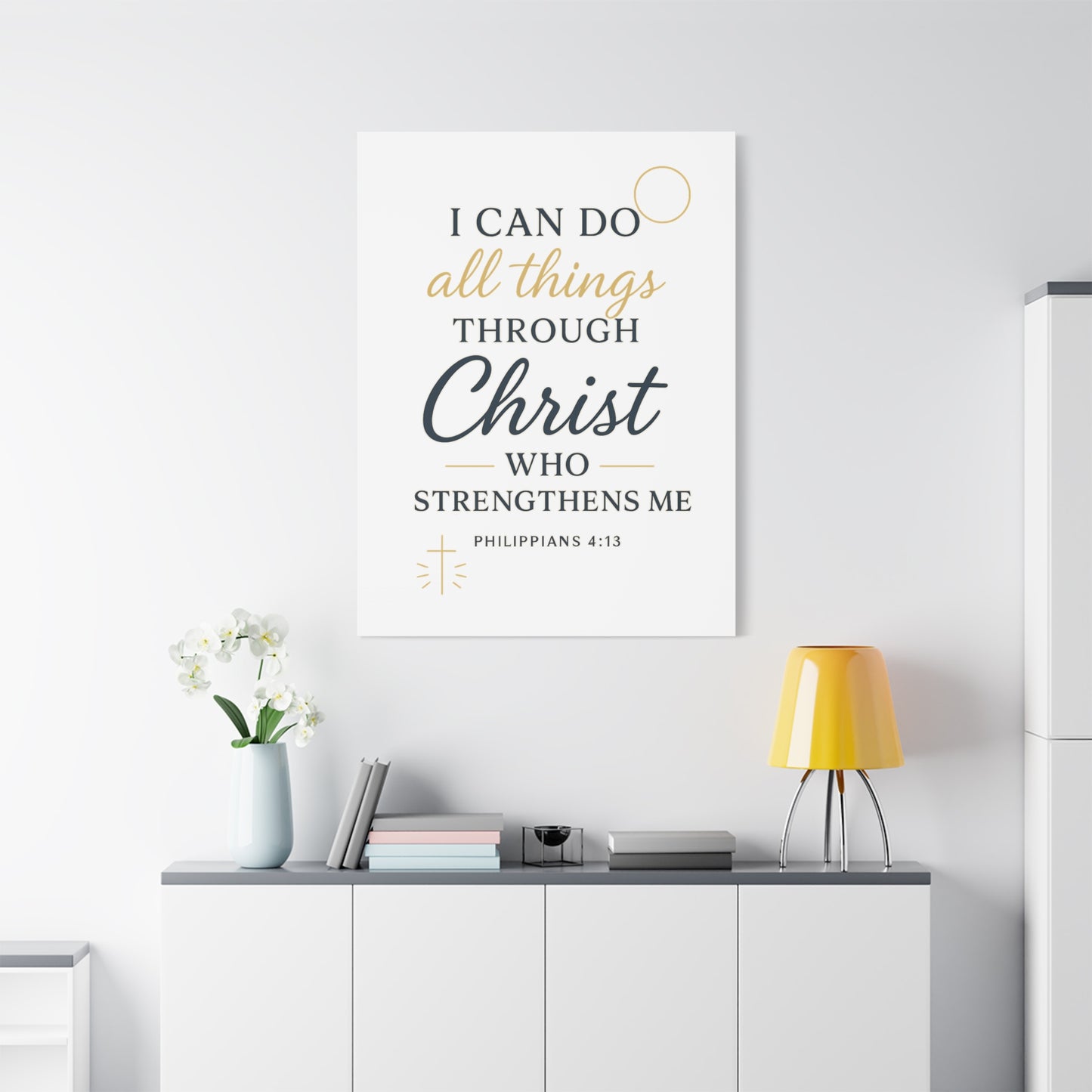 Philippians 4:13 Wall Art | Christian Scripture Home Decor