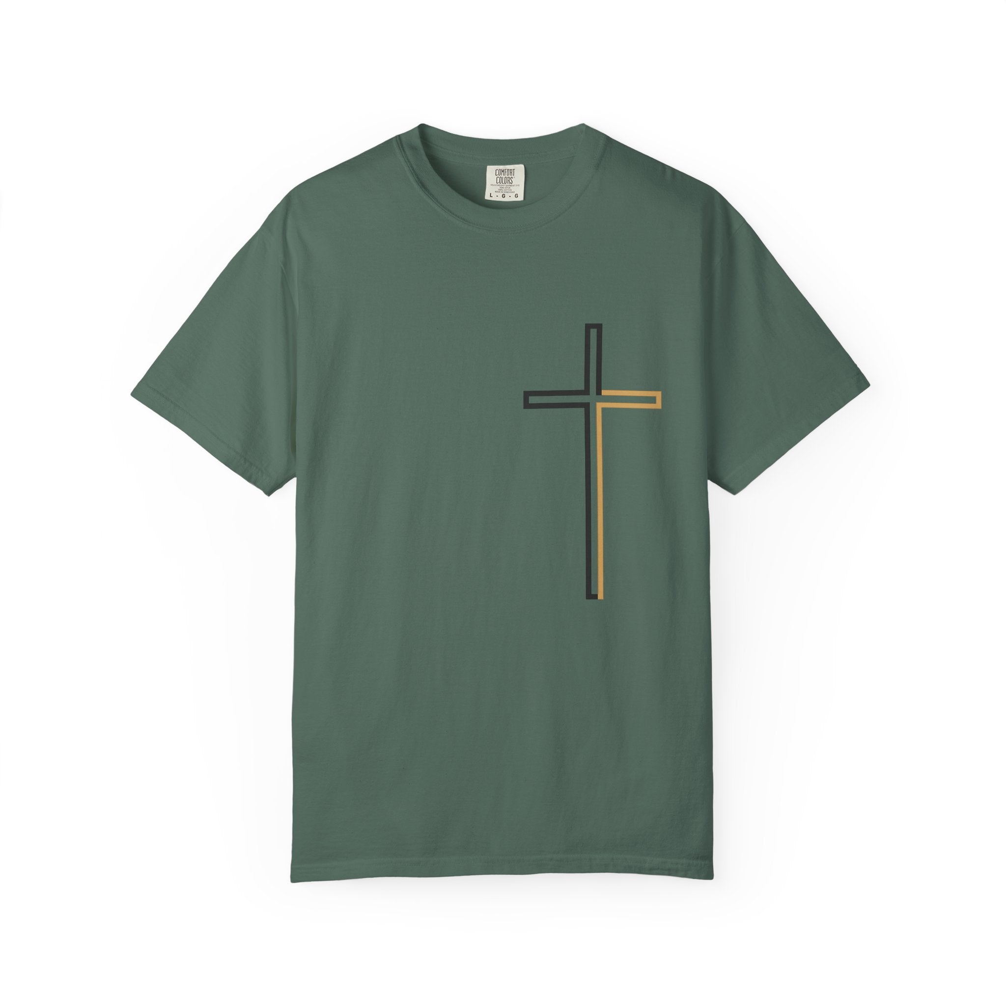 Christian Cross T-Shirt — “There Is Power in the Name of Jesus” Faith Tee | Premium Inspirational Shirt by Lexad Designs