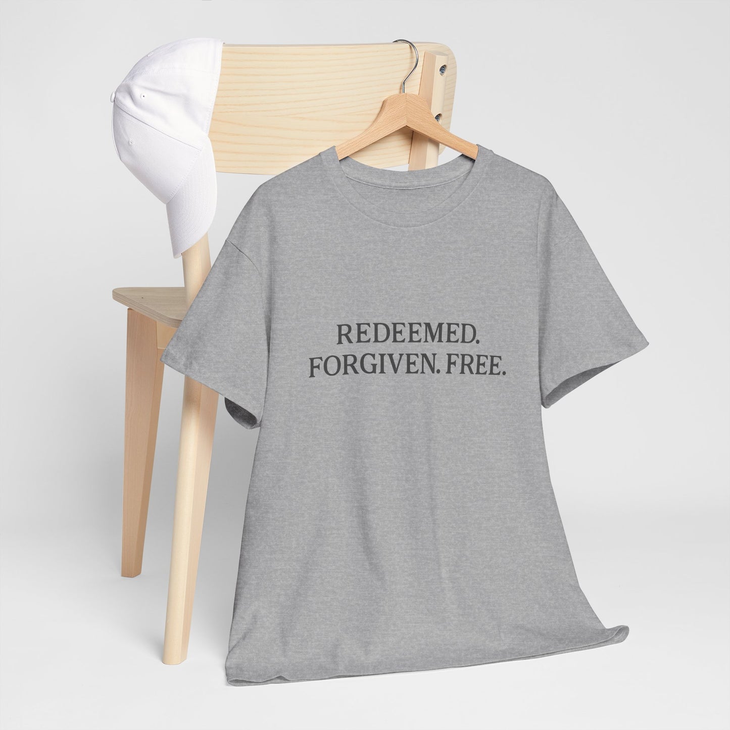 Redeemed. Forgiven. Free. T-Shirt – Christian Faith Unisex Tee