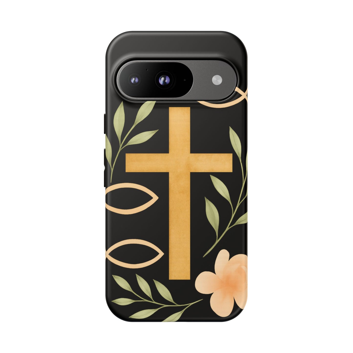 Christian Faith Phone Case with Floral Design