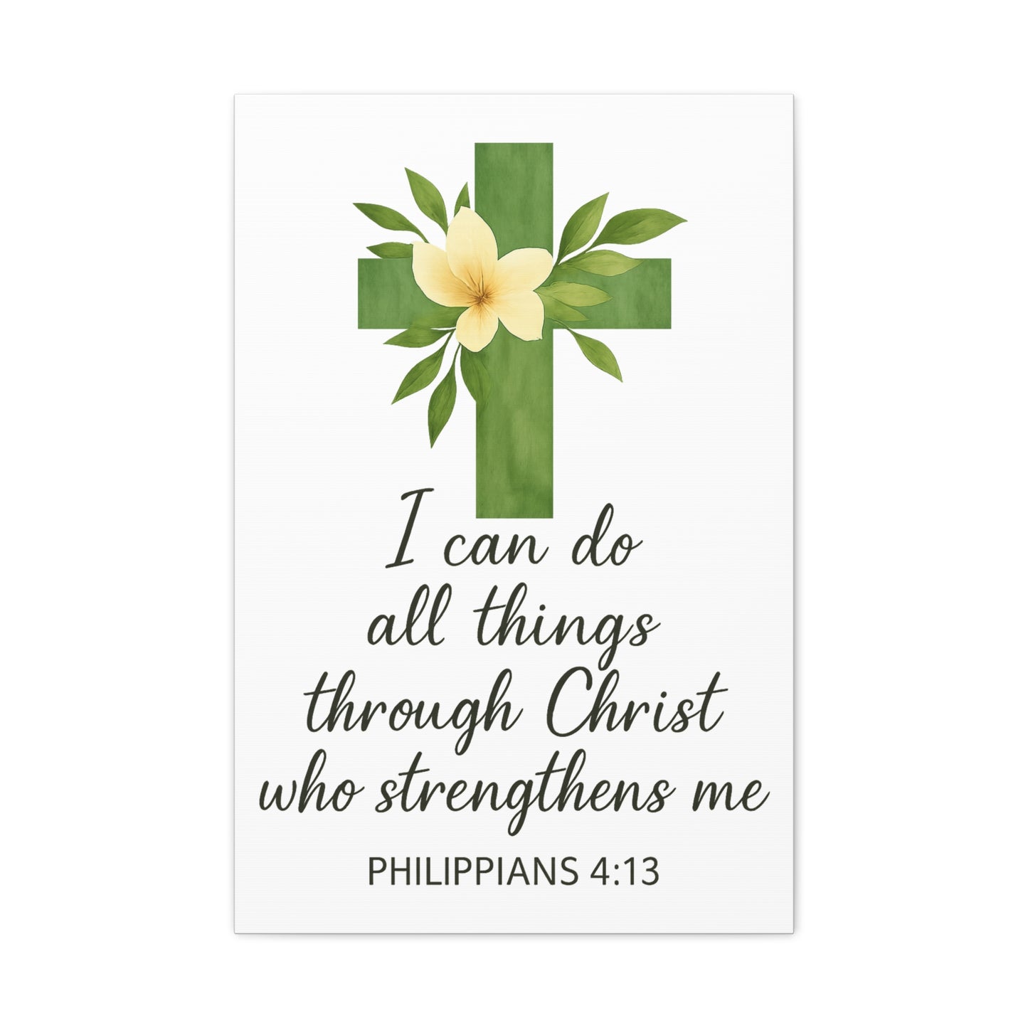 Philippians 4:13 Wall Art | Christian Scripture Home Decor