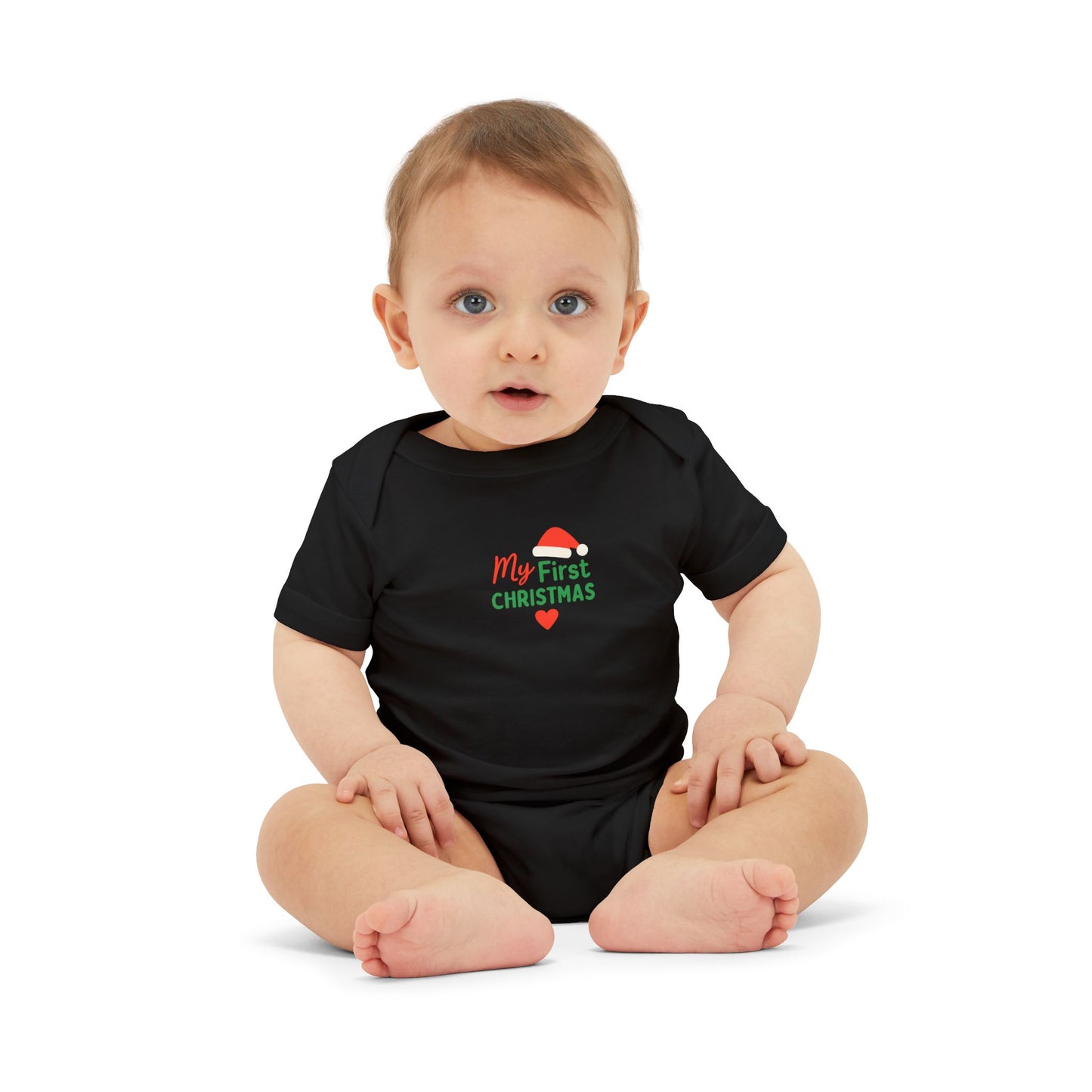 Baby’s First Christmas | Christian Infant Jersey One Piece – Soft & Festive Holiday Bodysuit