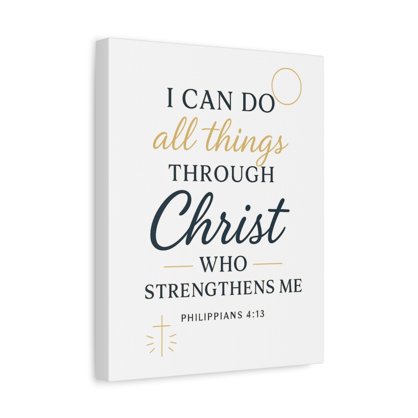 Philippians 4:13 Wall Art | Christian Scripture Home Decor