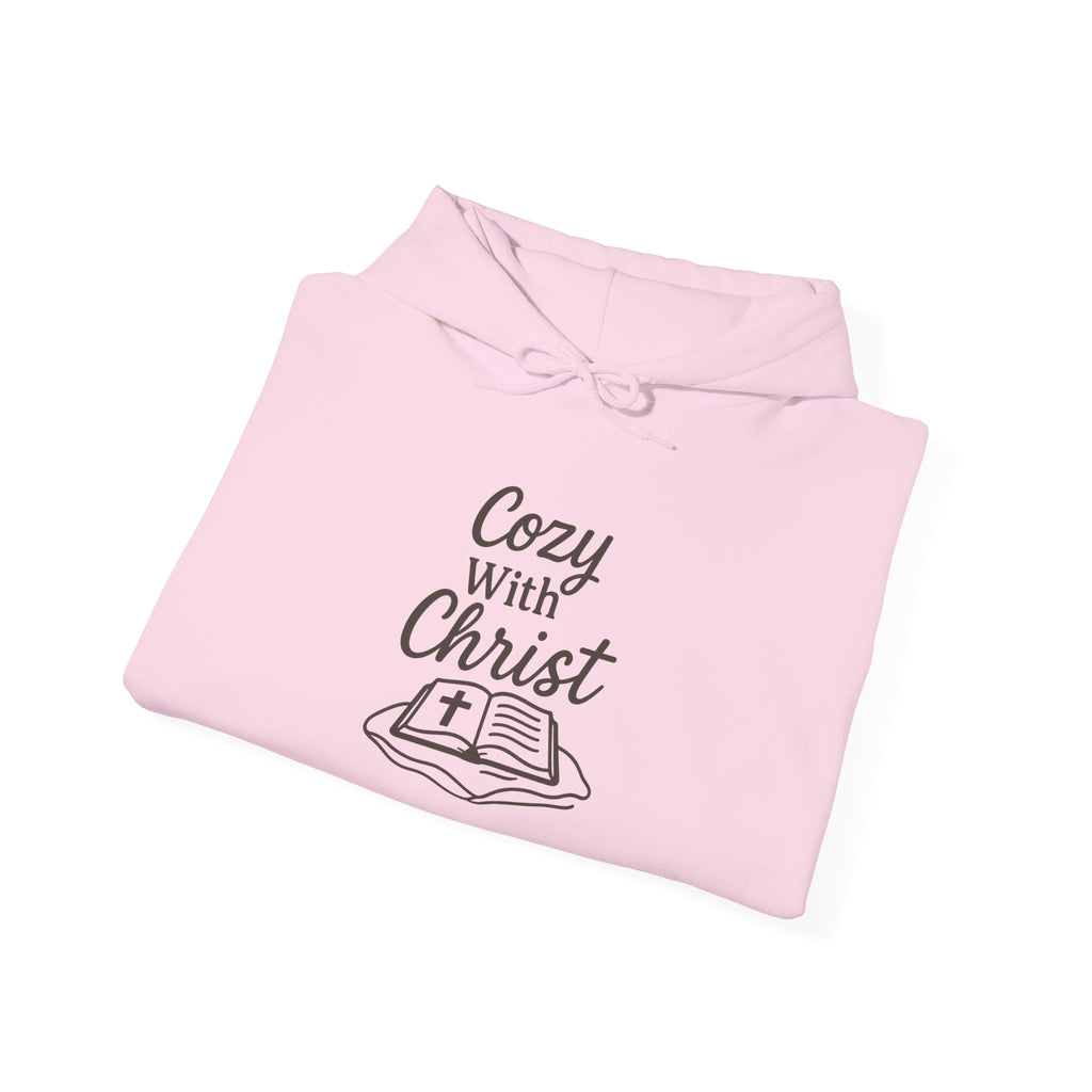 Cozy With Christ Hooded Sweatshirt | Christian Comfort Hoodie | Lexad Designs