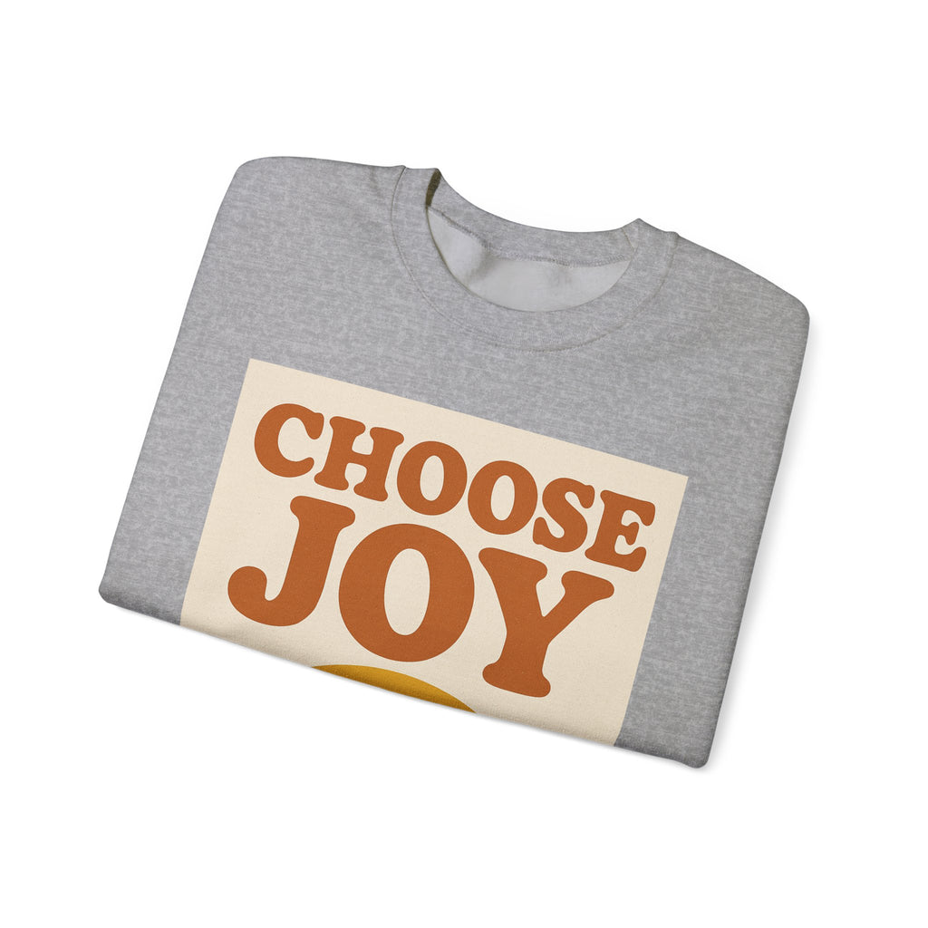Choose Joy Rainbow Crewneck Sweatshirt, Unisex Sweatshirt, Motivational Gift, Cozy Layer, Fall Fashion, Positive Vibes