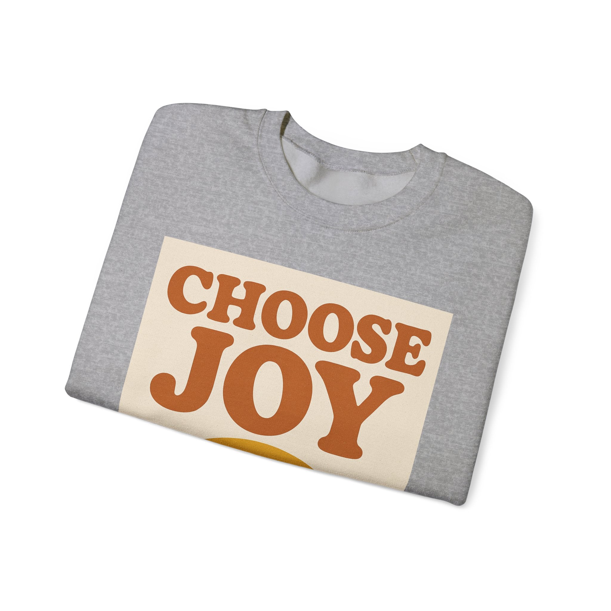 Choose Joy Rainbow Crewneck Sweatshirt, Unisex Sweatshirt, Motivational Gift, Cozy Layer, Fall Fashion, Positive Vibes