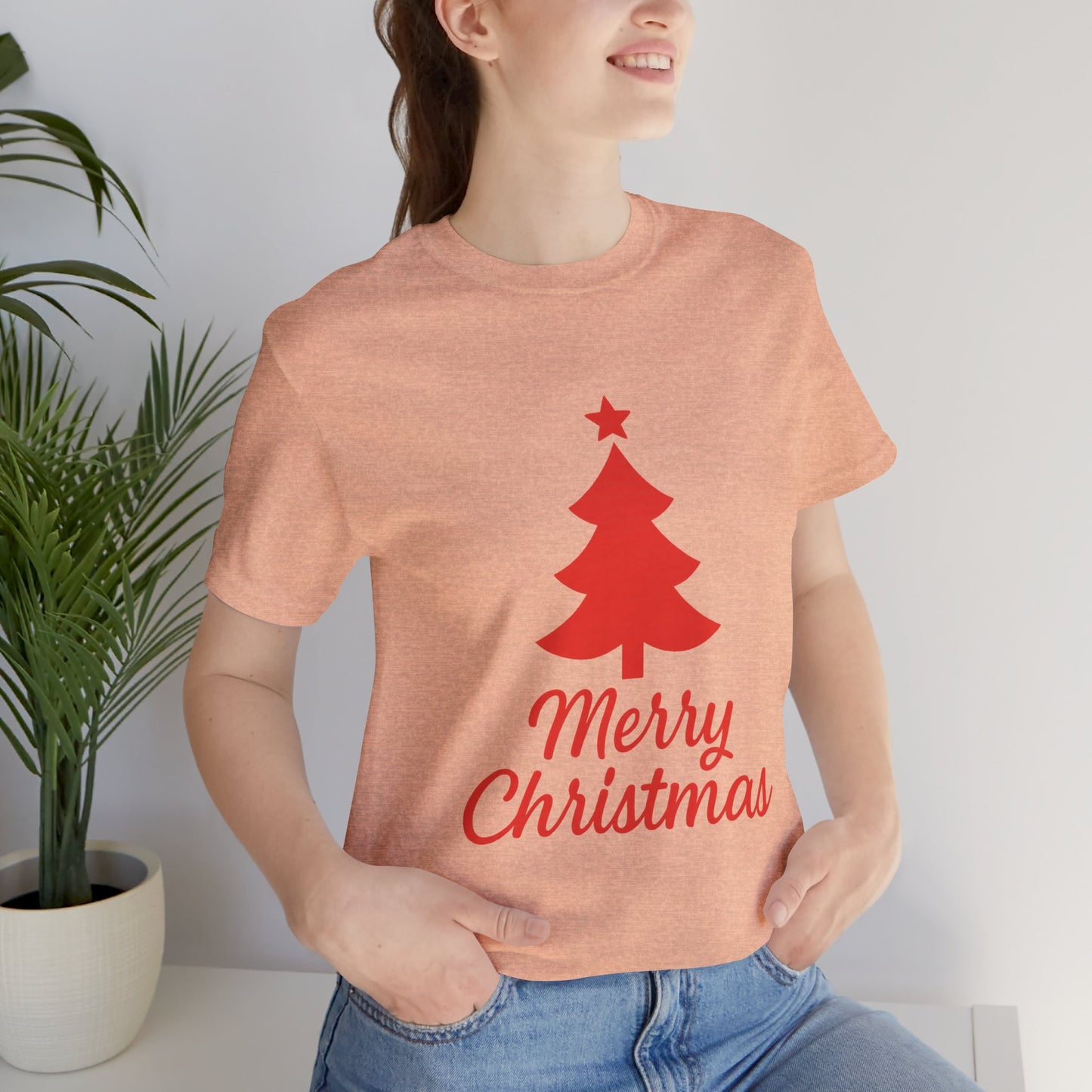 Merry Christmas Unisex Heavy Cotton Tee – Faith-Inspired Holiday Shirt