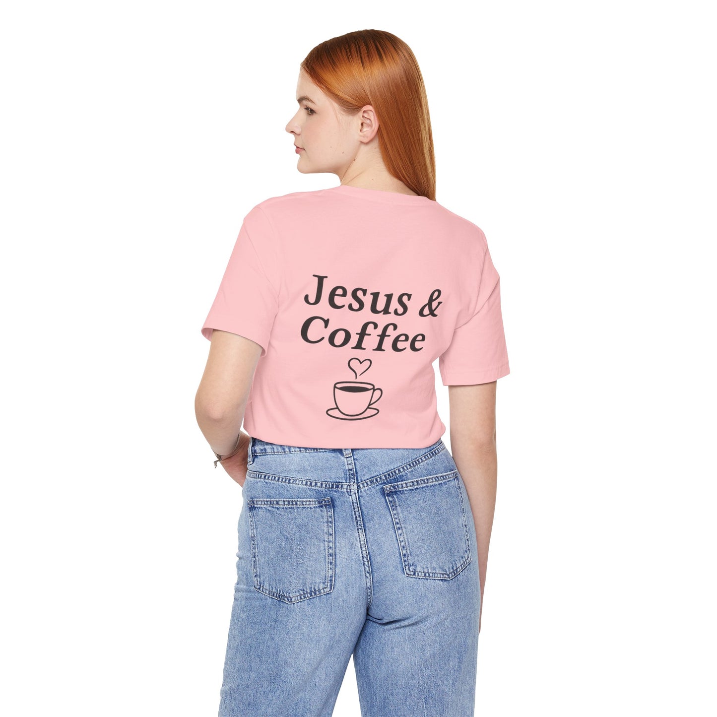 Jesus & Coffee Unisex T-Shirt | Short Sleeve Jersey Tee | Faith