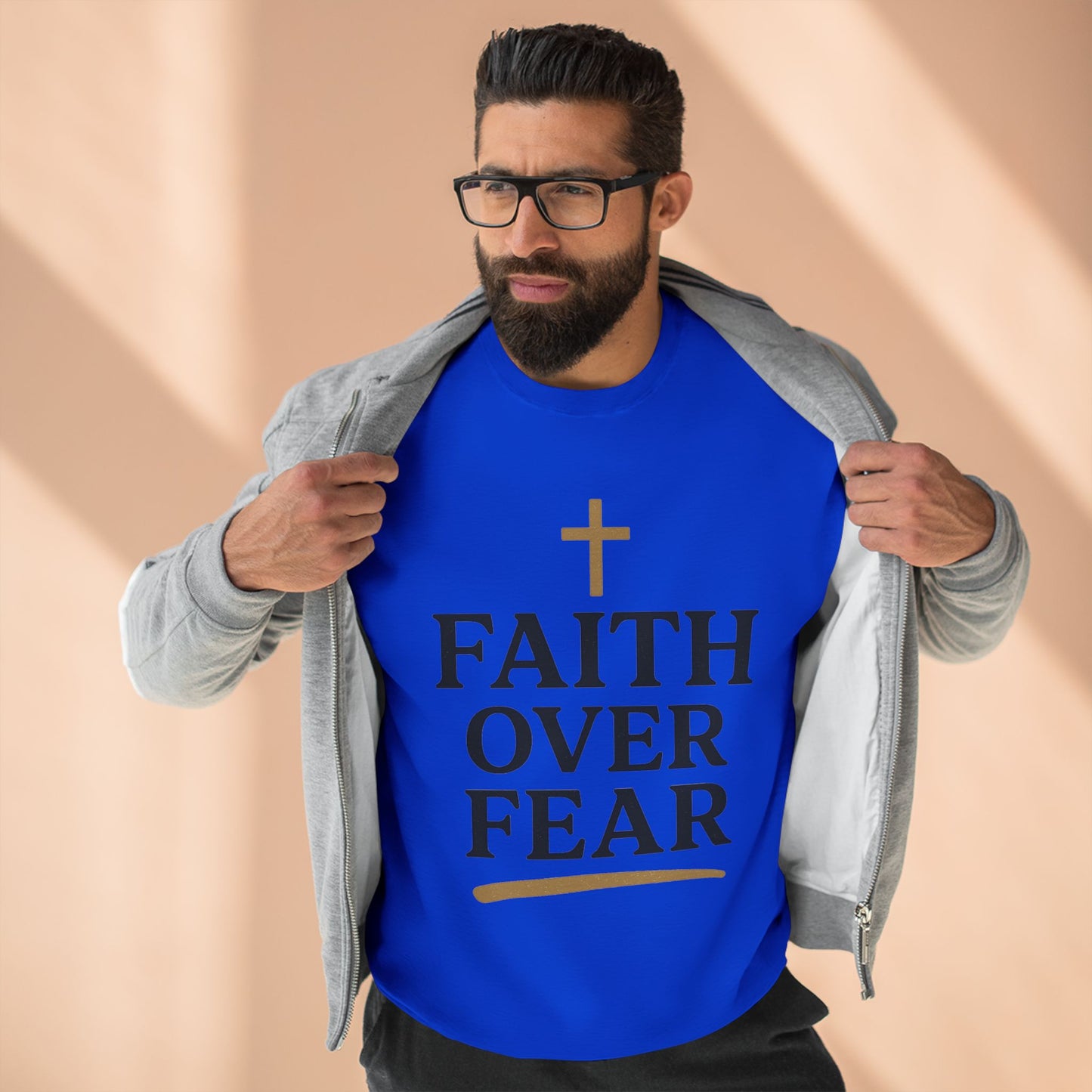 Faith Over Fear Christian Sweatshirt