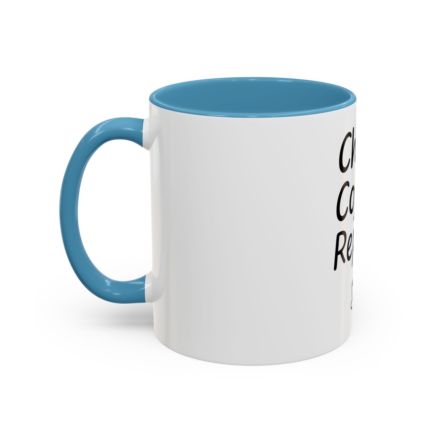 Christ Coffee Repeat Accent Mug | Christian Coffee Cup | 11oz