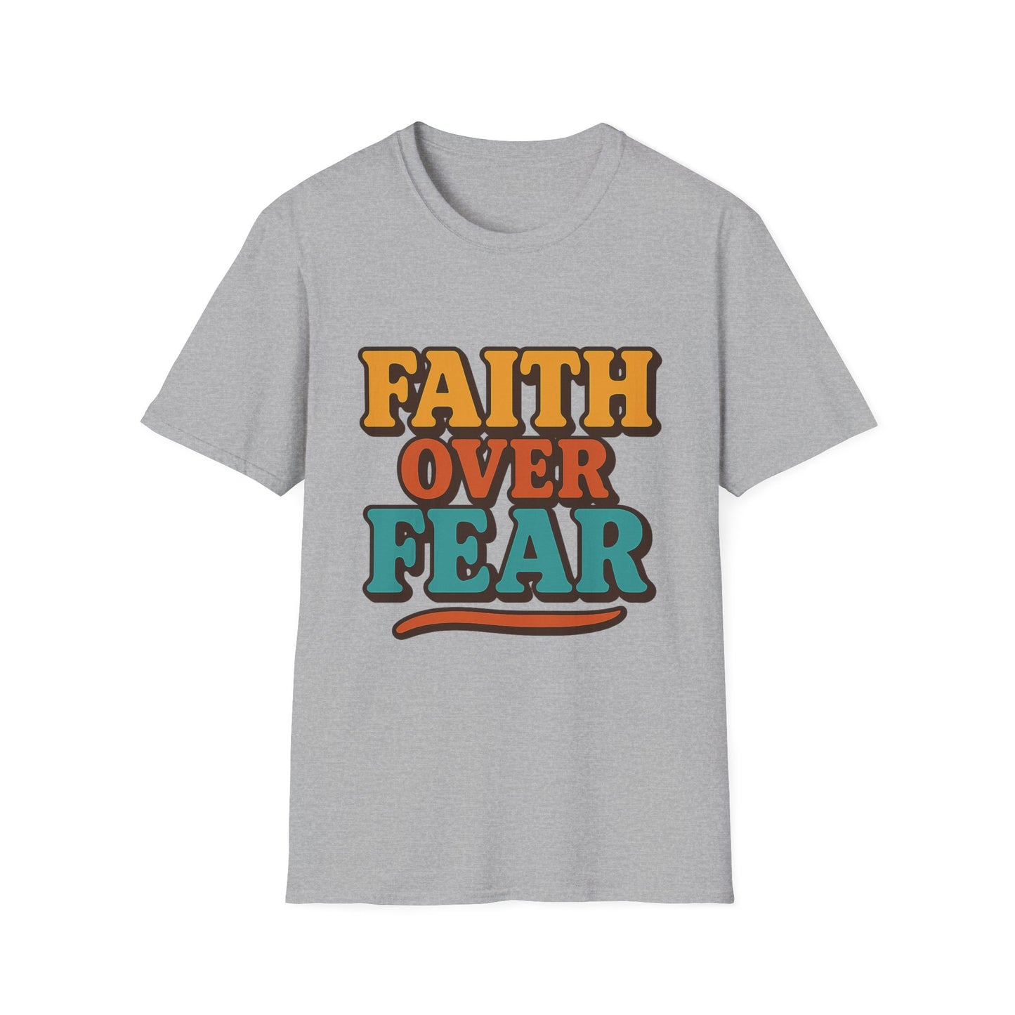 Faith Over Fear Christian T-Shirt – Softstyle Unisex Inspirational Tee for Women & Men.
