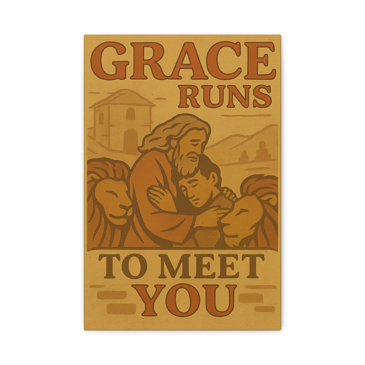 The Prodigal Son Wall Art | Vintage Christian Poster – Redemption & Grace Illustration.