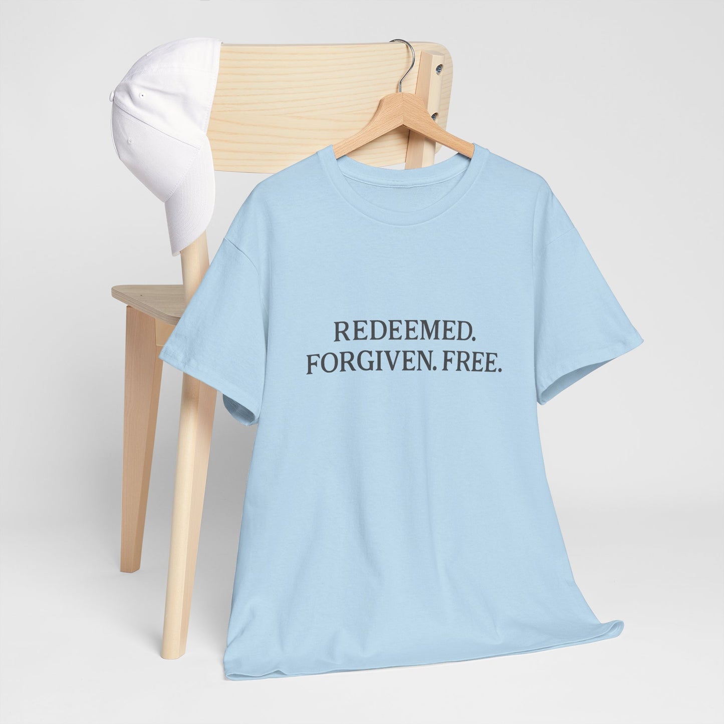 Redeemed. Forgiven. Free. T-Shirt – Christian Faith Unisex Tee