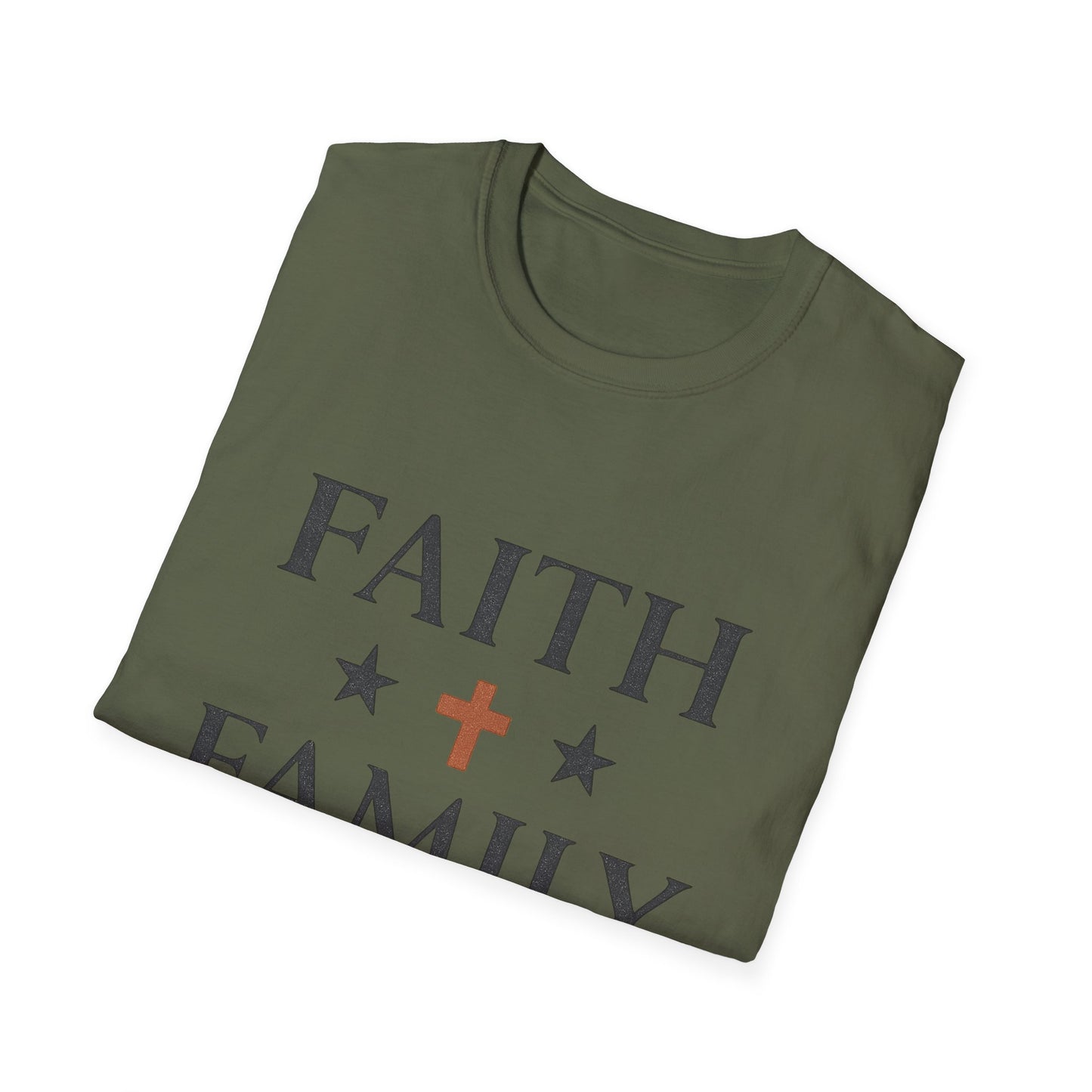 Faith Family Freedom Unisex T-Shirt | Soft Style Tee | Patriotic