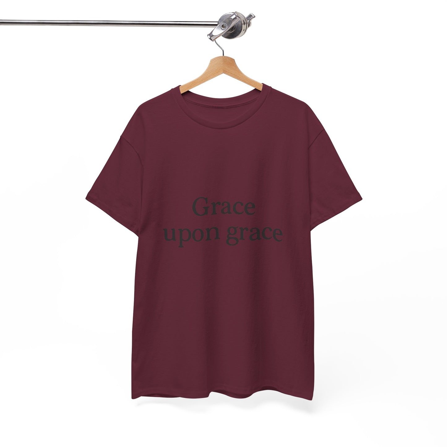 Grace Upon Grace T-Shirt – Elegant Christian Faith Unisex Tee
