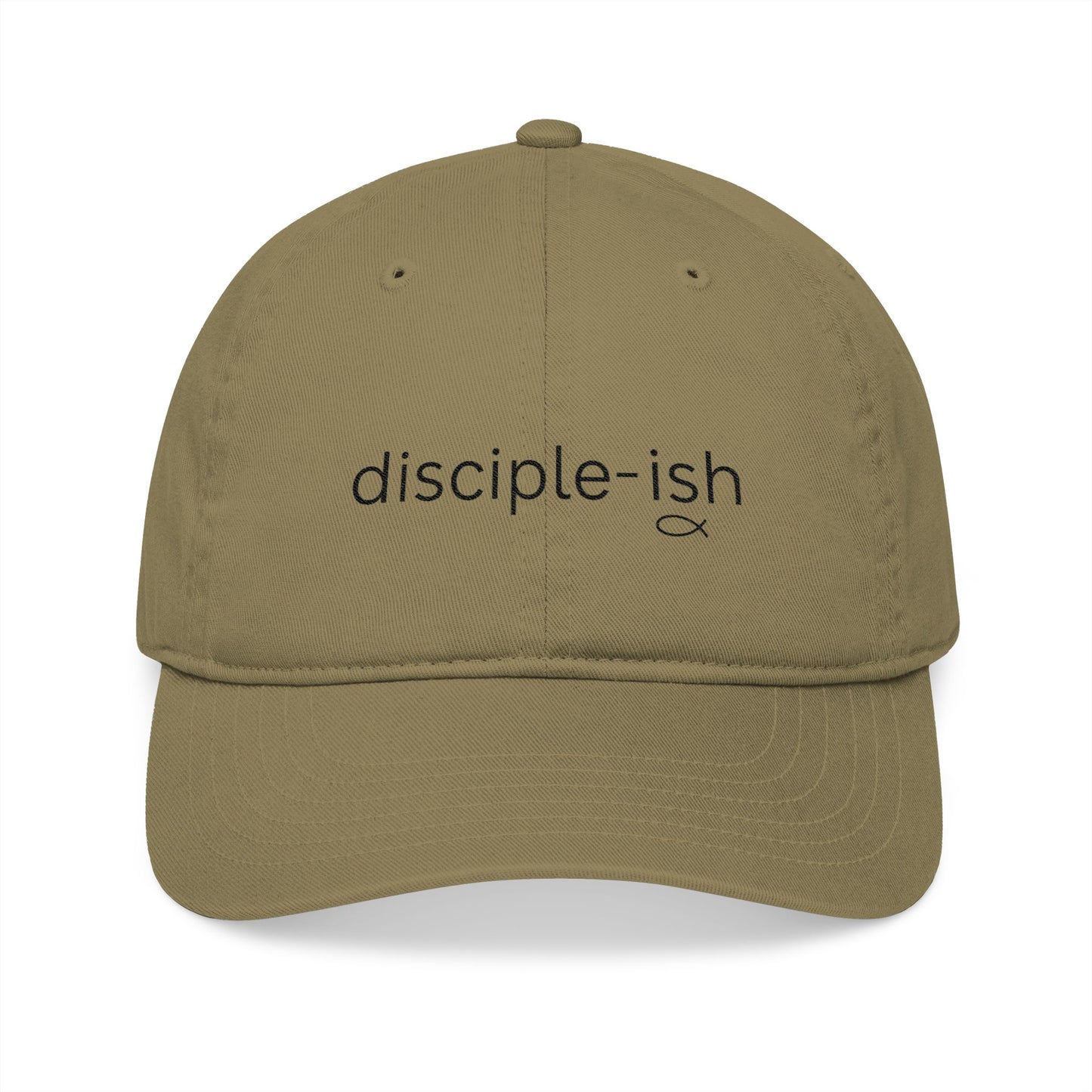 Disciple-ish Organic Hat – Funny Christian Cap for Imperfect Believers.