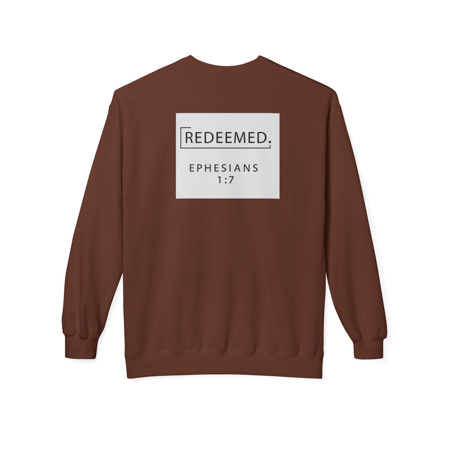 “Redemed” Crewneck Sweatshirt – Unisex Christian Apparel