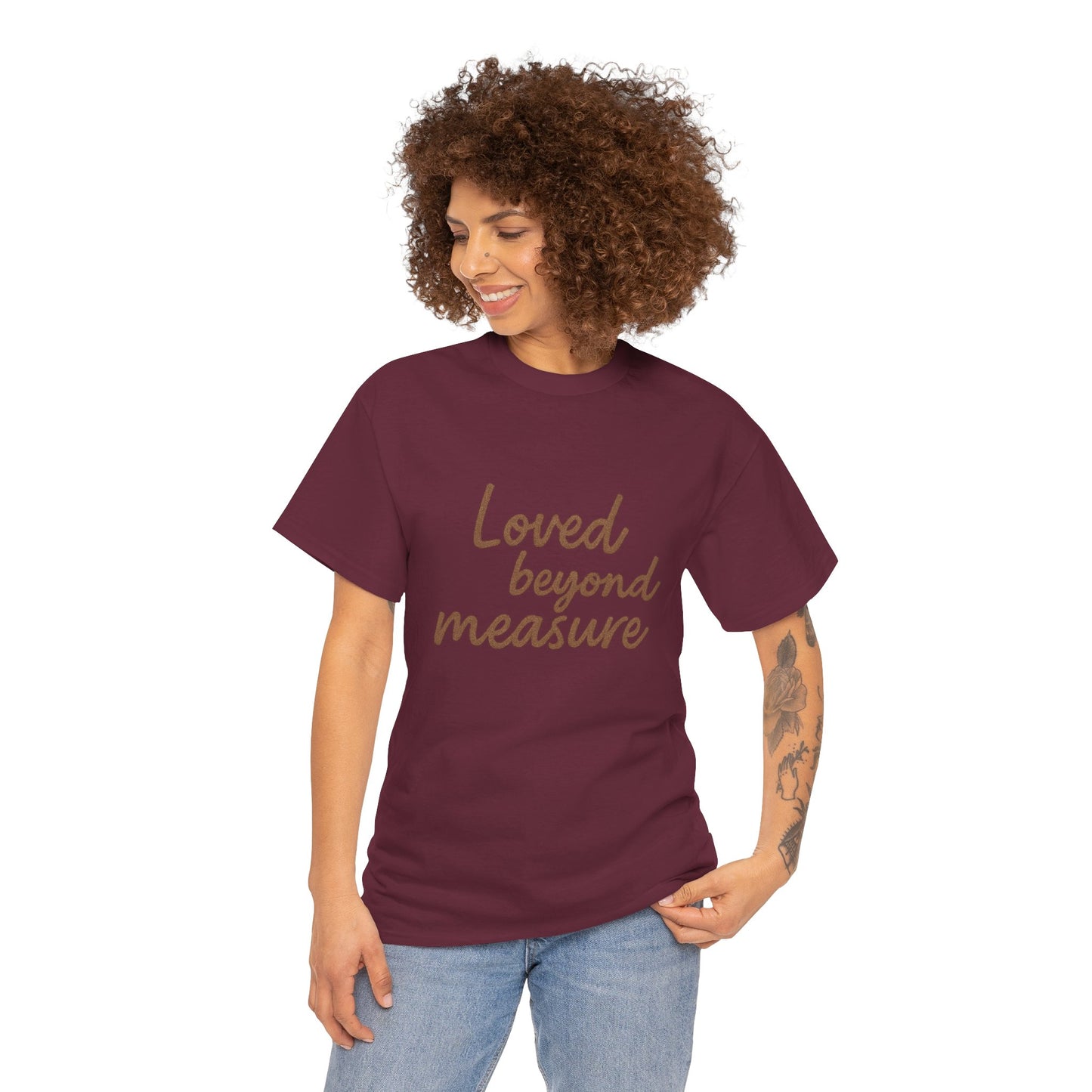 Loved Beyond Measure Unisex Cotton Tee, Gift for Mom, Inspirational Shirt, Casual Wear, Everyday Comfort, Perfect for Birthdays