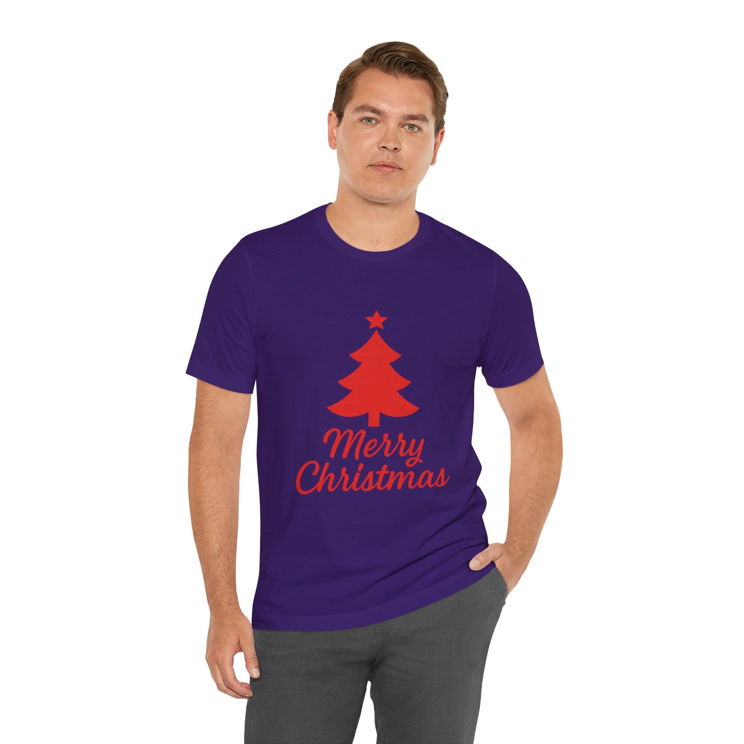 Merry Christmas Unisex Heavy Cotton Tee – Faith-Inspired Holiday Shirt