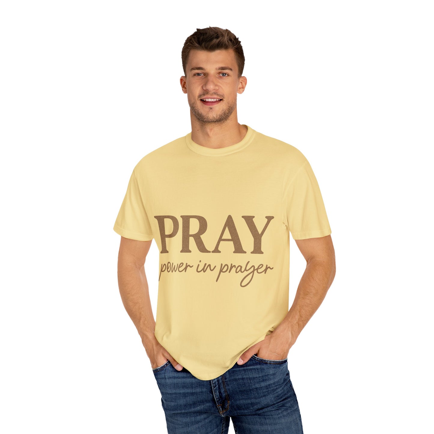 Pray Unisex T-Shirt – Minimal Christian Faith Tee