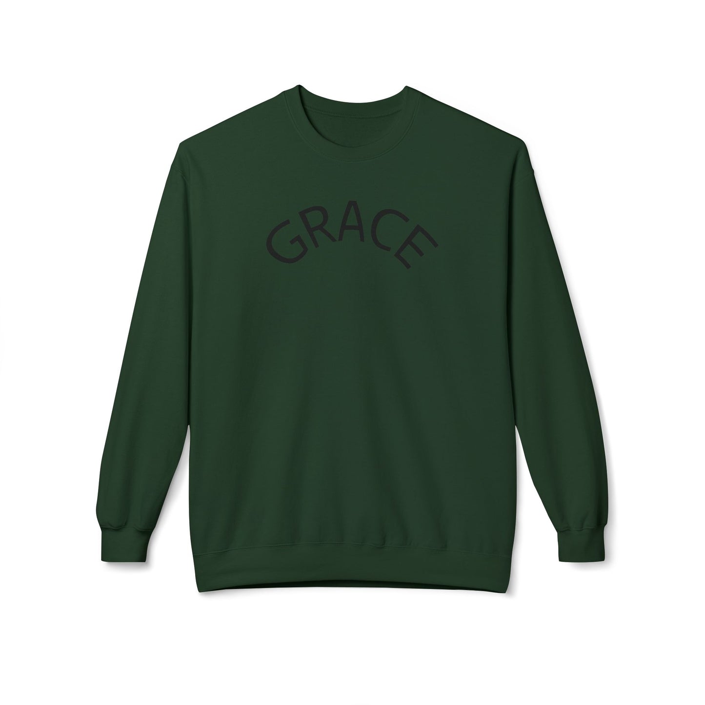 Grace Crewneck Sweatshirt, Unisex Fleece Sweater, Cozy Pullover, Inspirational Gift, Casual Style, Perfect for Every Occasion
