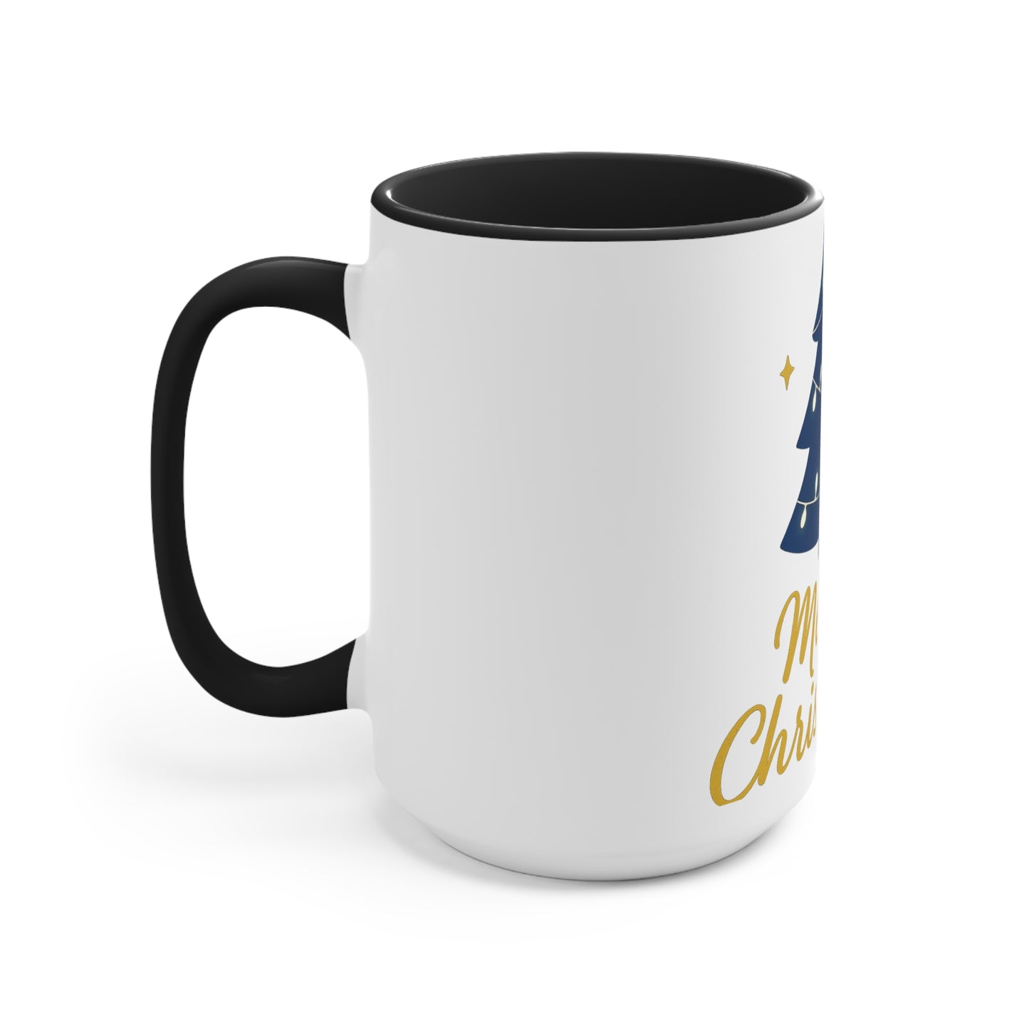 Merry Christmas Accent Mug – Festive Christian Holiday Gift with Scripture-Inspired Cheer