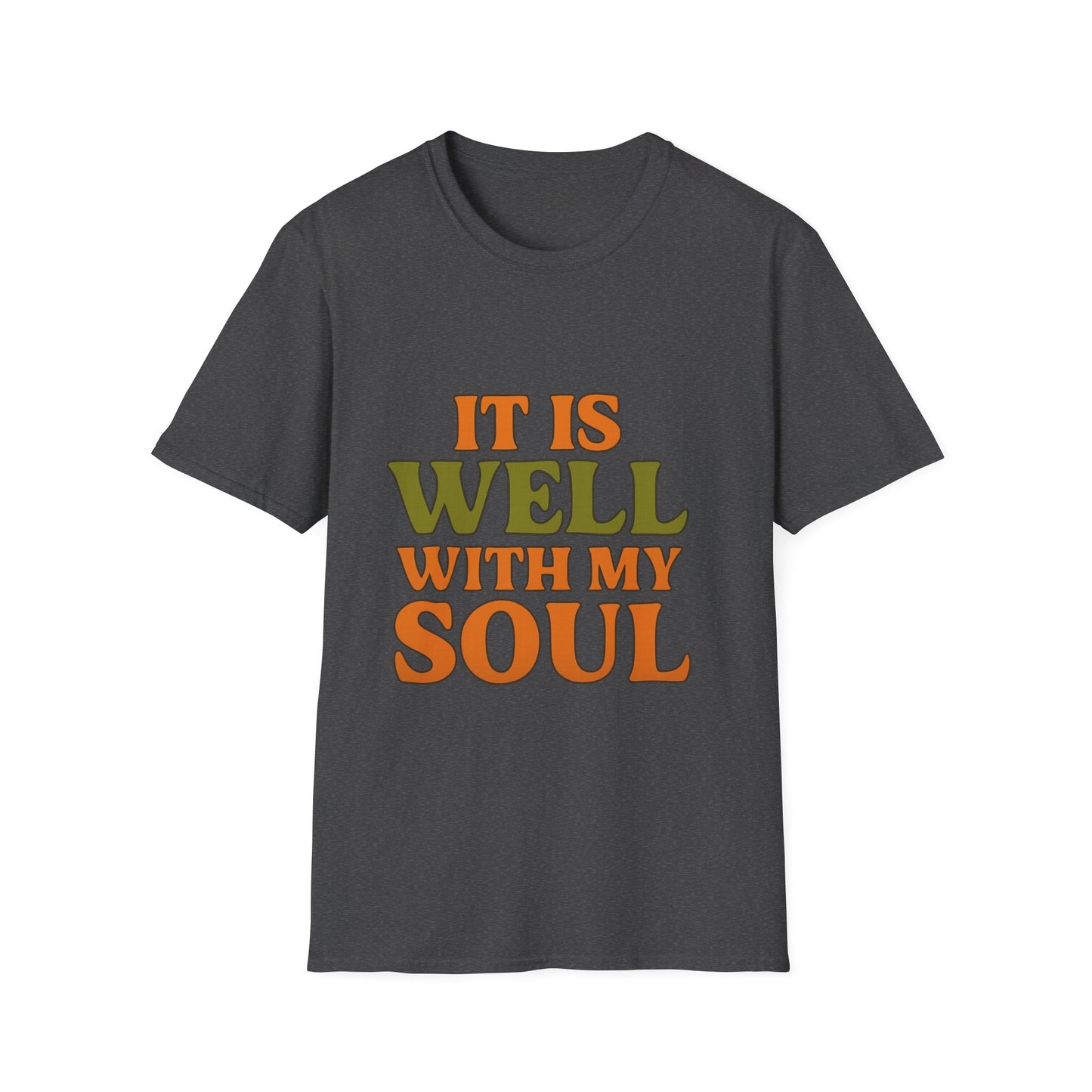 It Is Well With My Soul Christian T-Shirt – Softstyle Faith Tee for Women & Men.
