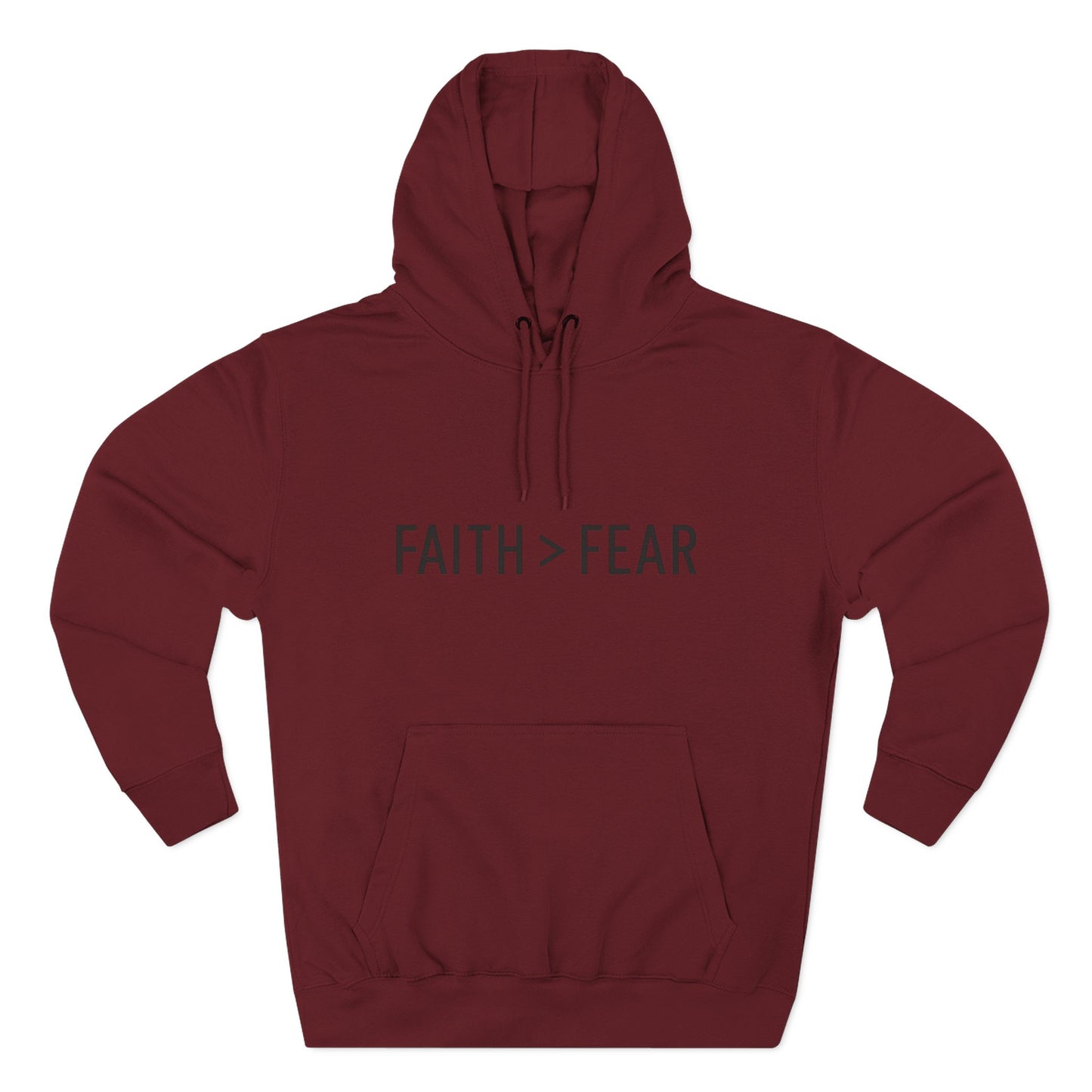 Faith Over Fear Unisex Hoodie – Christian Affirmation Apparel | Cozy & Bold Statement Piece