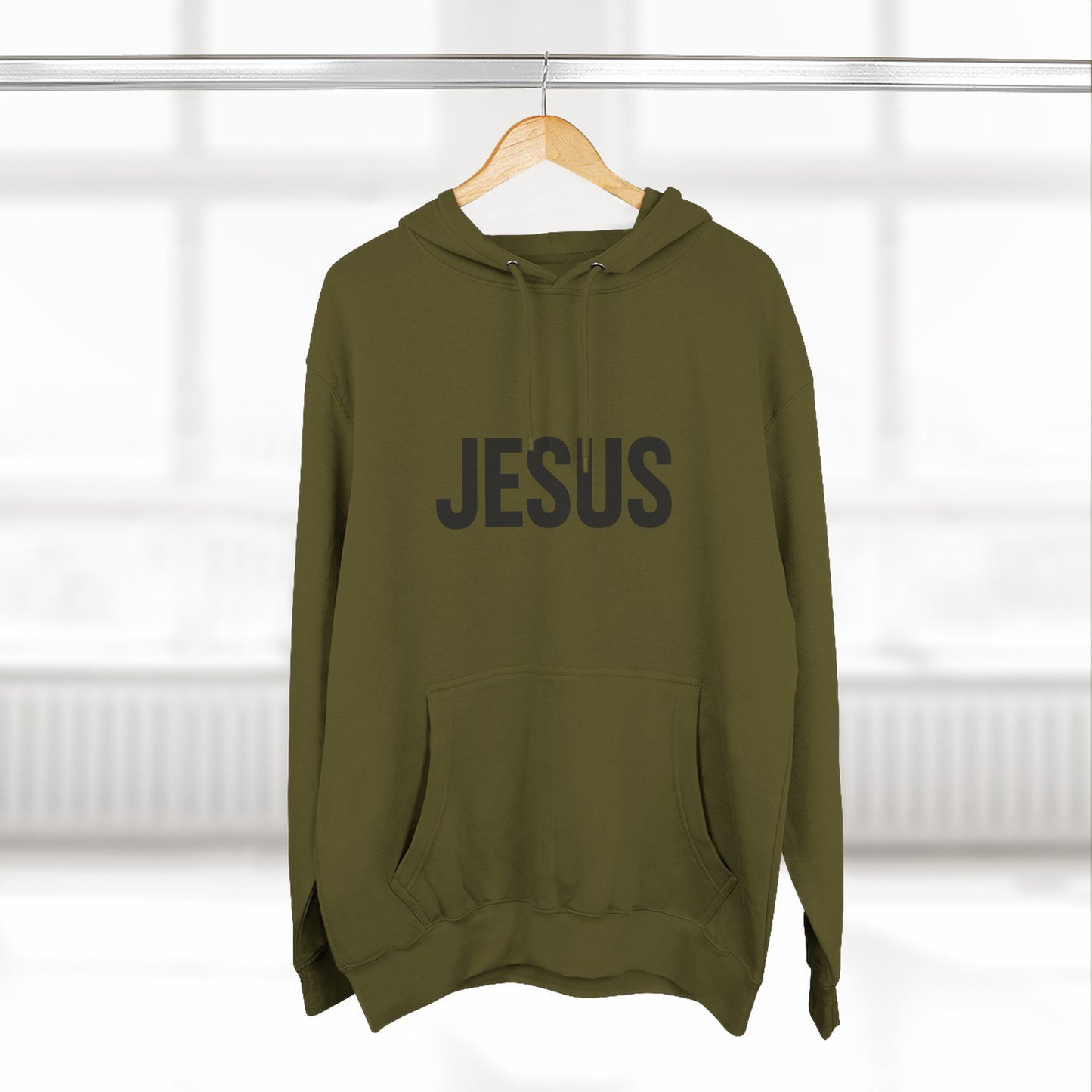 JESUS Unisex Hoodie – Bold Christian Statement Sweatshirt | Faithwear for Everyday Comfort