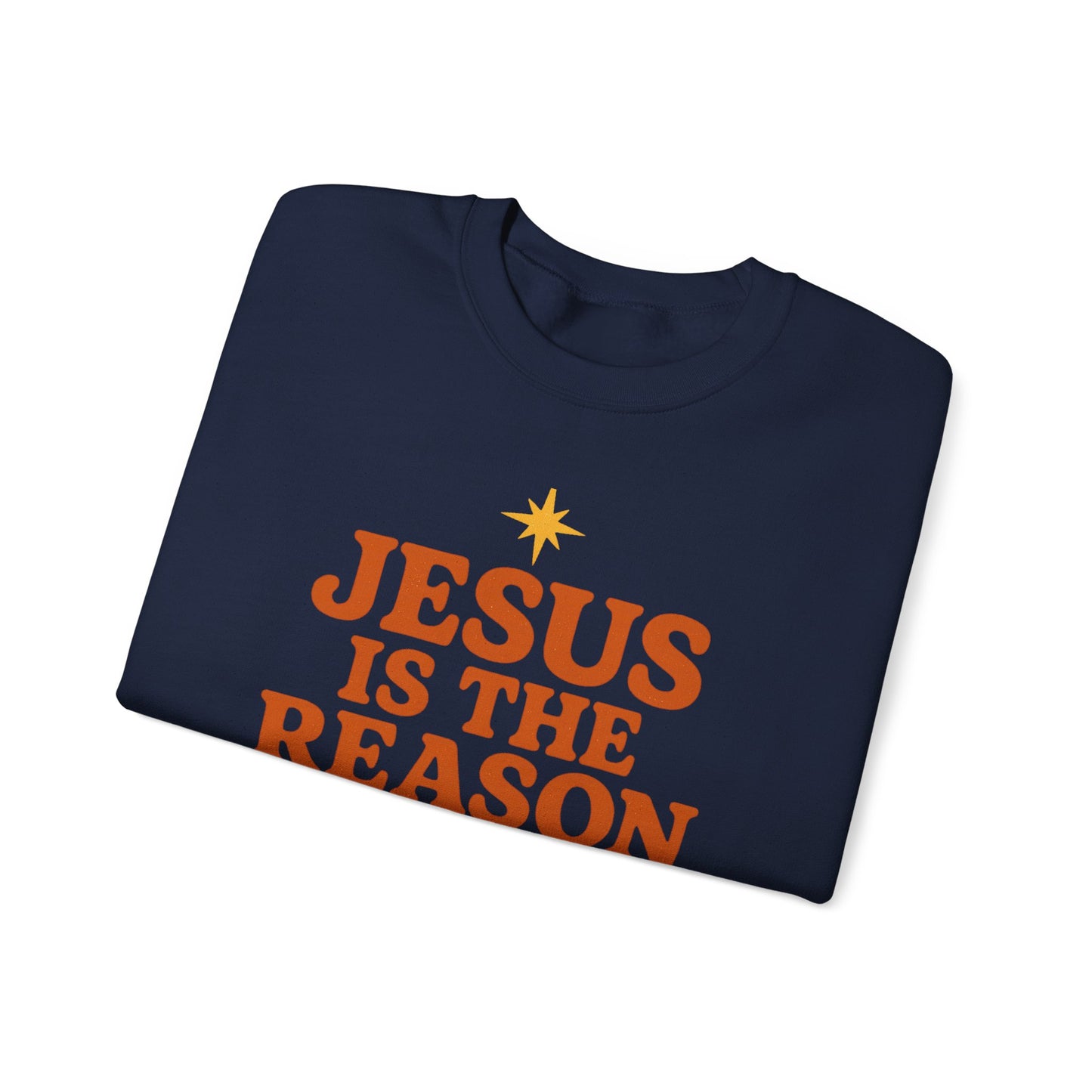 Jesus Is the Reason for the Season – Retro Unisex Christian Christmas Sweatshirt