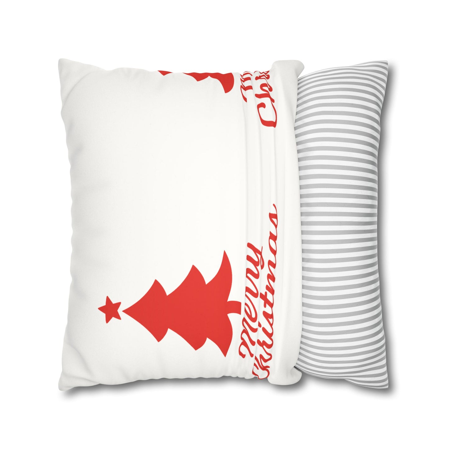 Merry Christmas Faux Suede Pillowcase