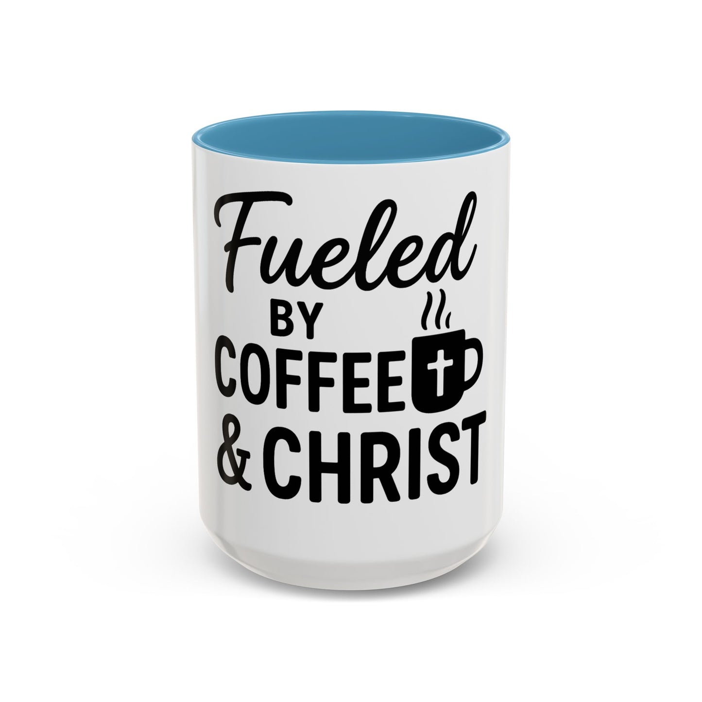 Fueled by Coffee & Christ Christian Mug – Inspirational Morning Cup