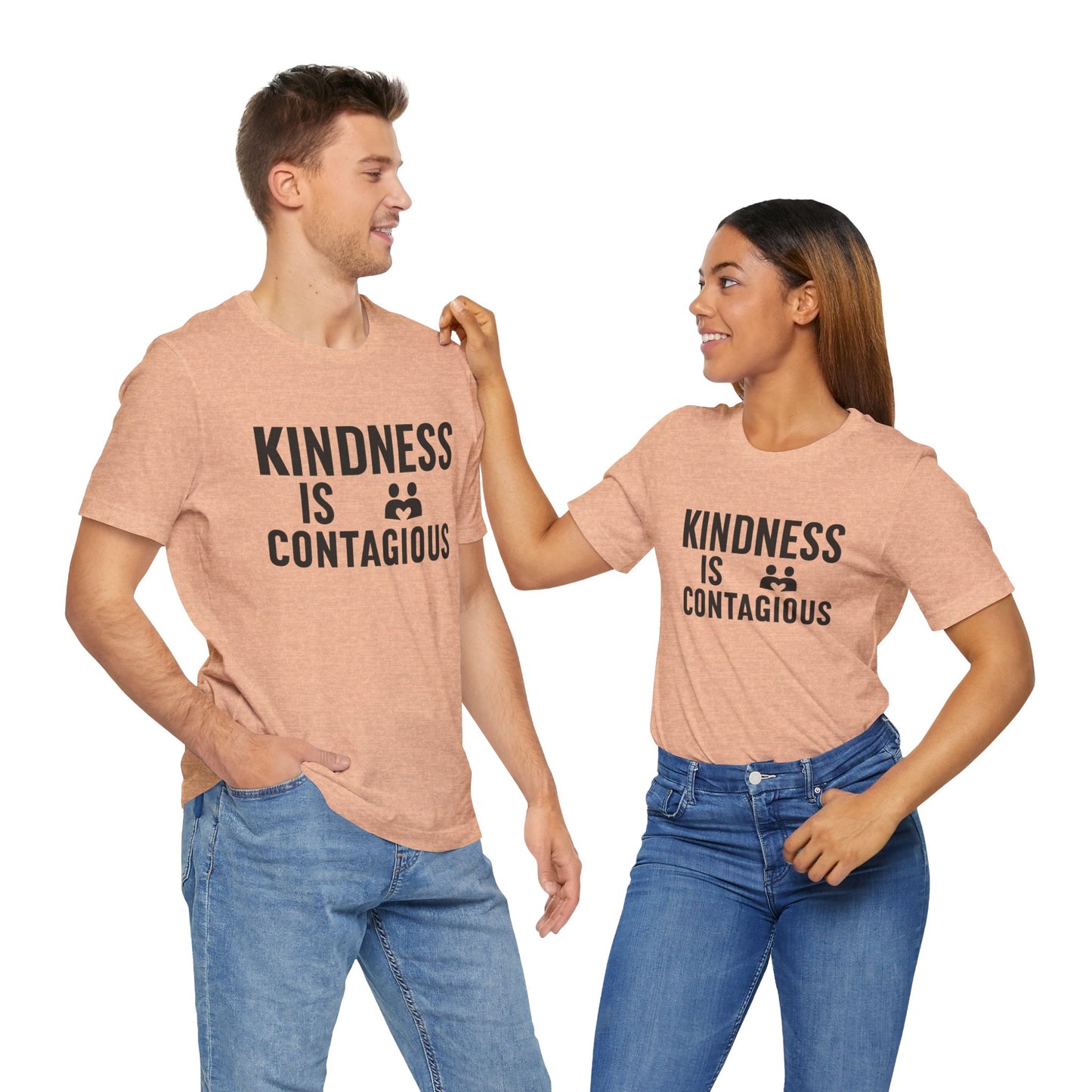 Kindness is Contagious Unisex T-Shirt | Soft Jersey Short Sleeve